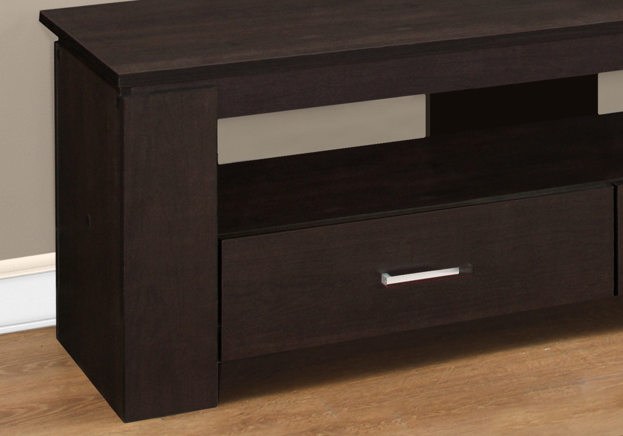 Tv Stand - 48L / Espresso With 2 Storage Drawers