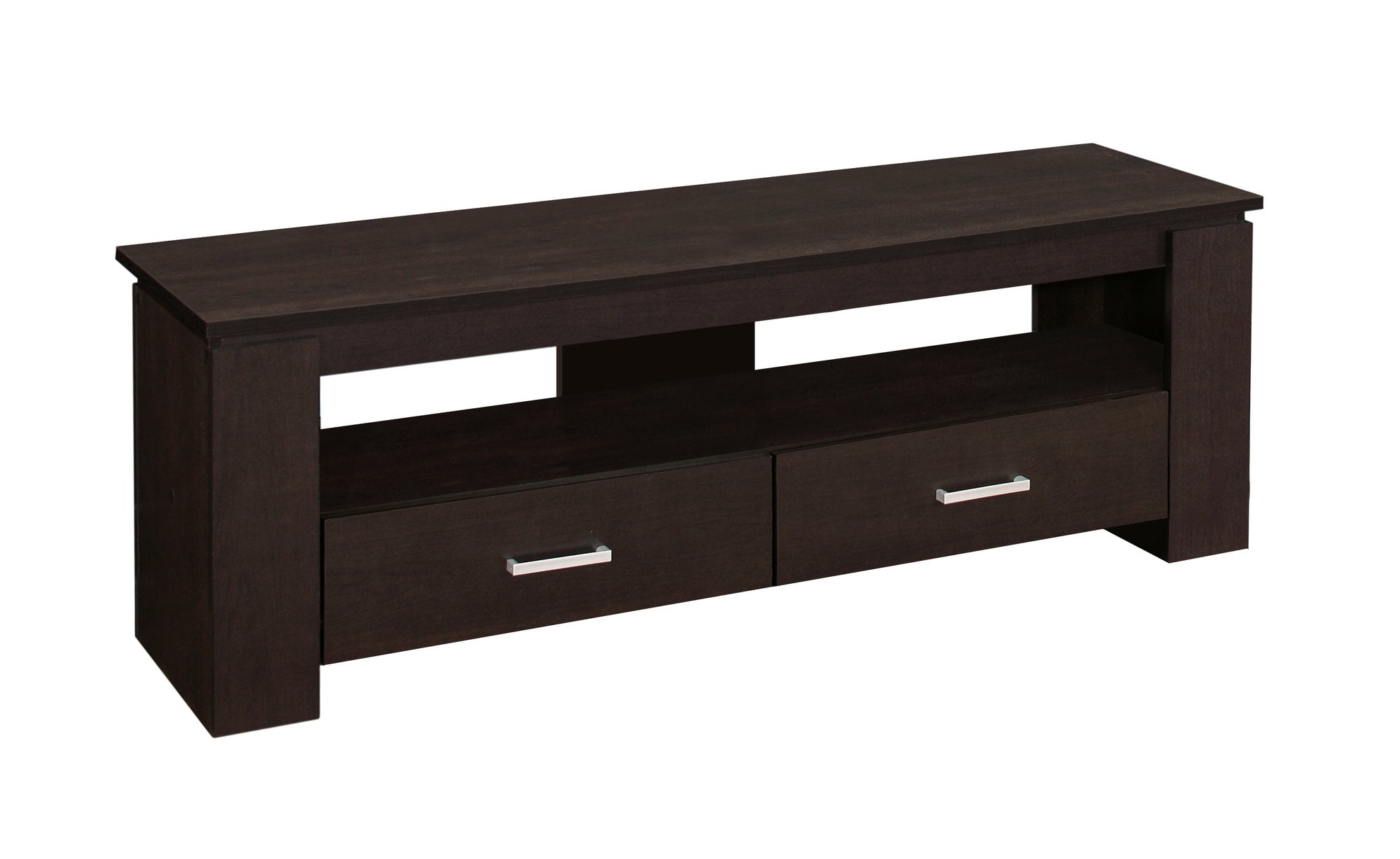 Tv Stand - 48L / Espresso With 2 Storage Drawers