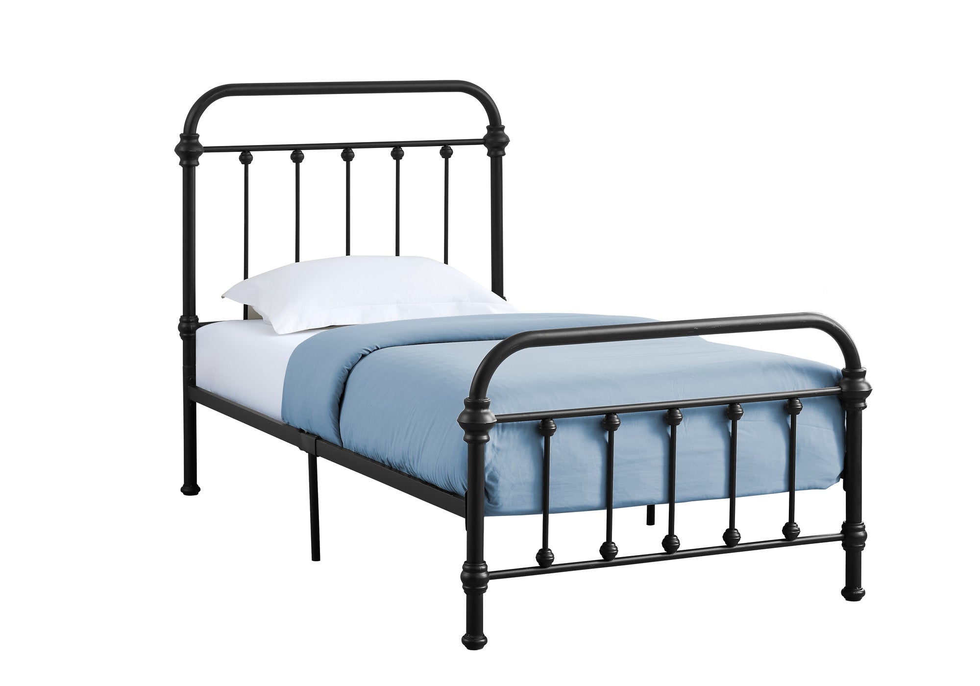 Bed - Twin Size / Black Metal Frame Only