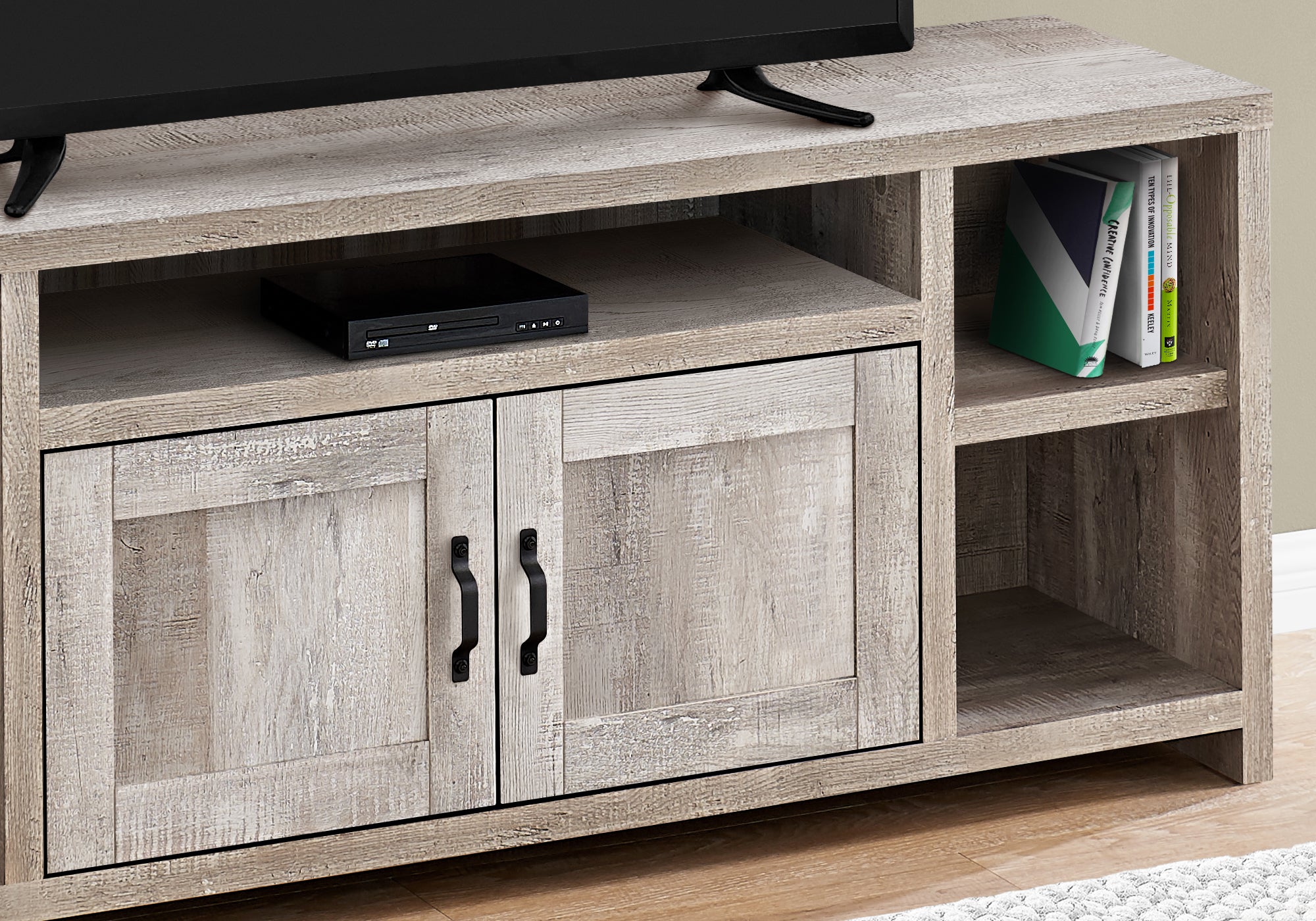 Tv Stand - 60L / Taupe Reclaimed Wood-Look