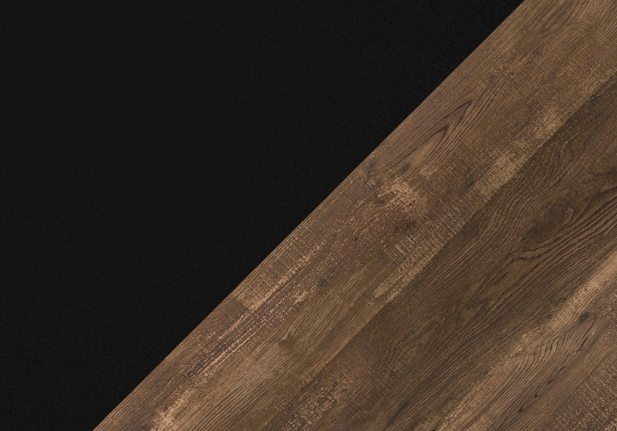 Coffee Table - Black / Brown Reclaimed Wood-Look