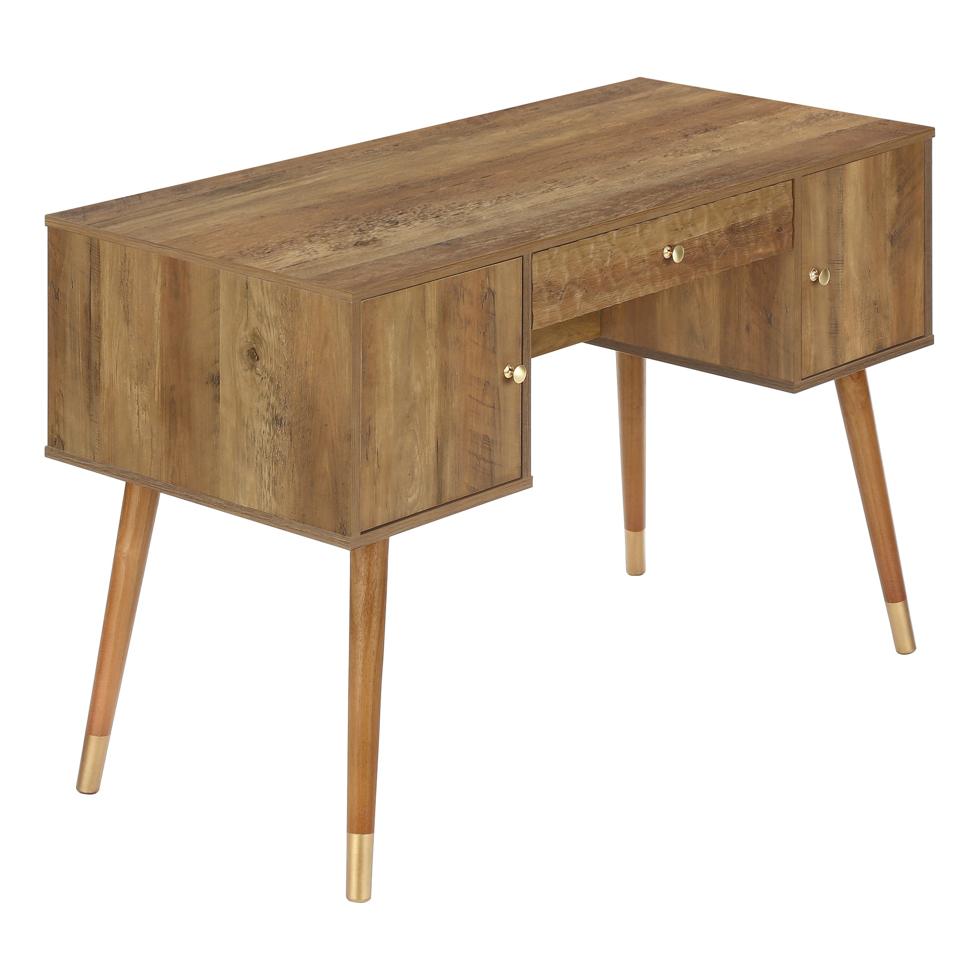 Computer Desk - 48L / Walnut Mid-Century