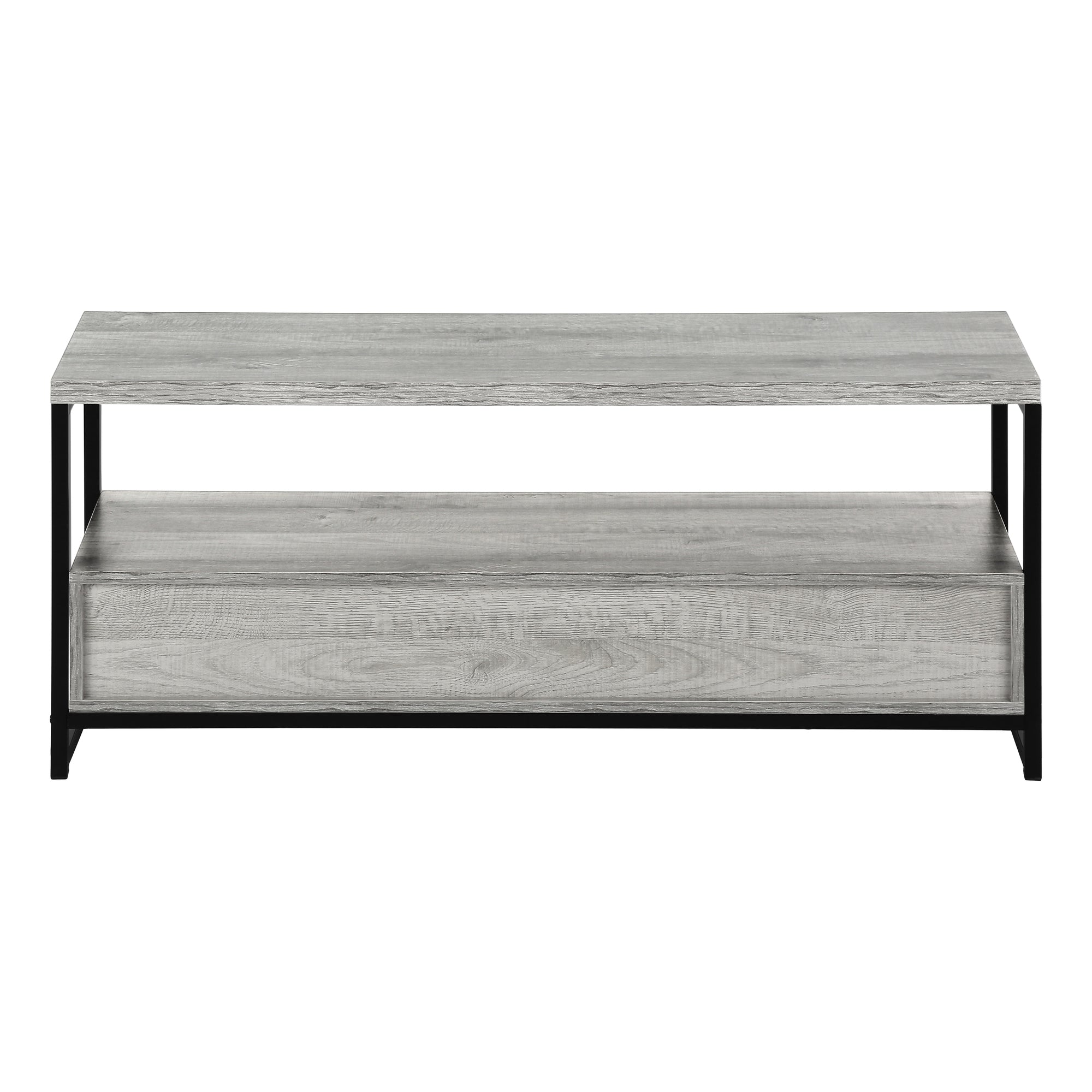 Tv Stand - 48L / Grey / Black Metal
