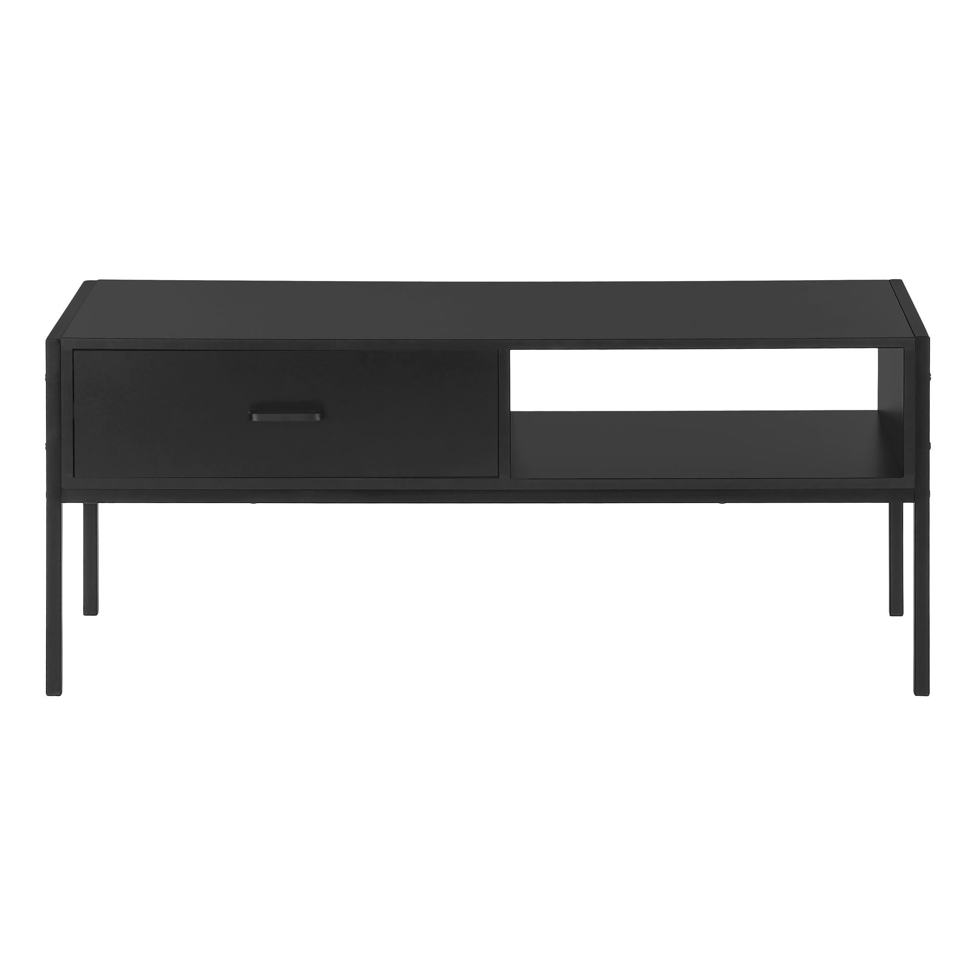 Tv Stand - 48L / Black / Black Metal