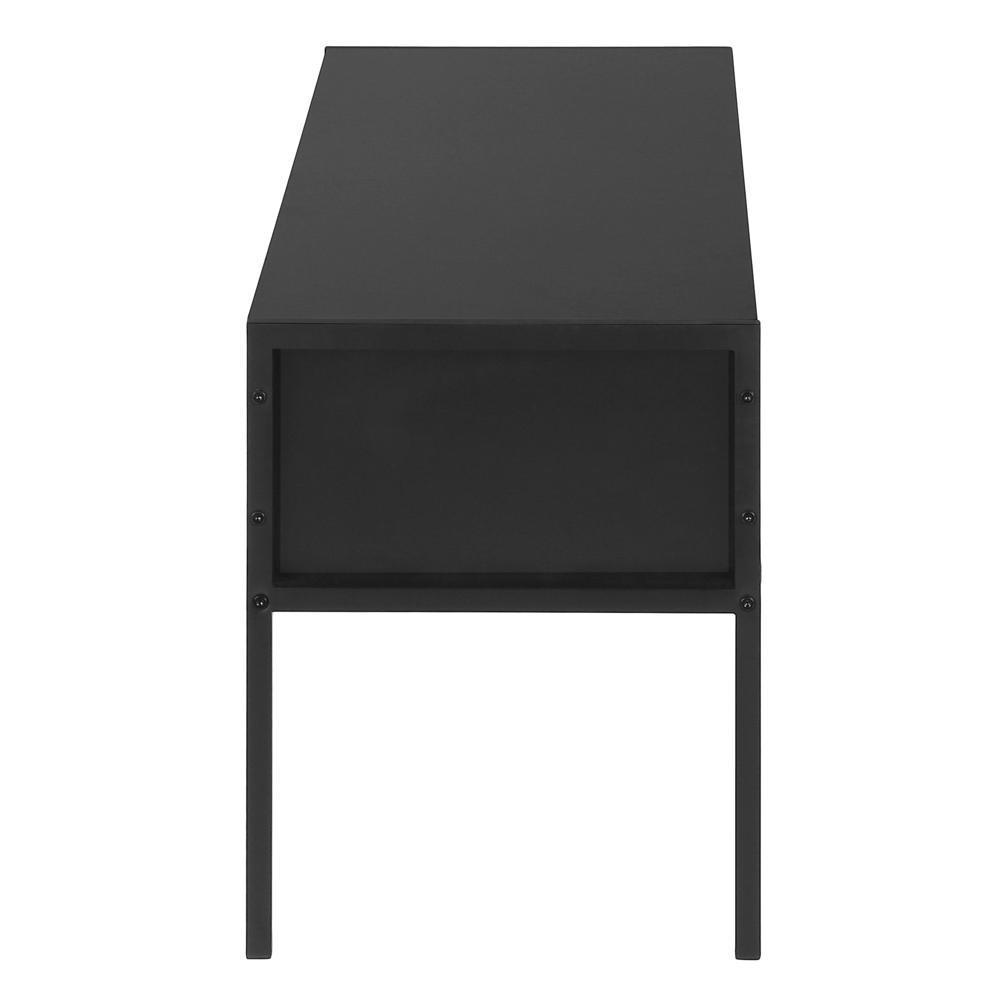 Tv Stand - 48L / Black / Black Metal