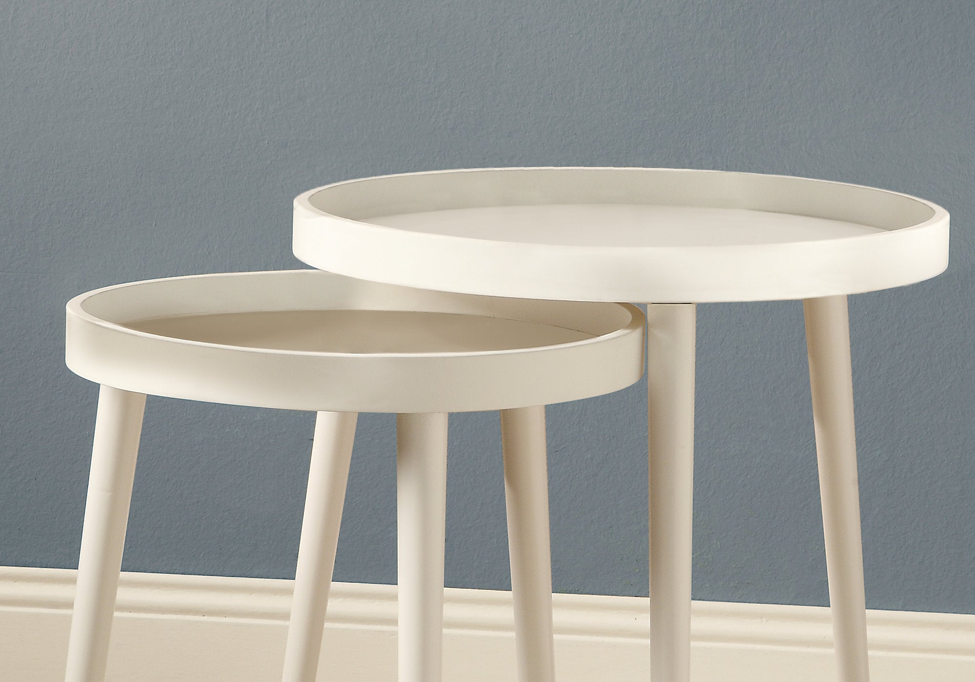 Nesting Table - 2Pcs Set / White