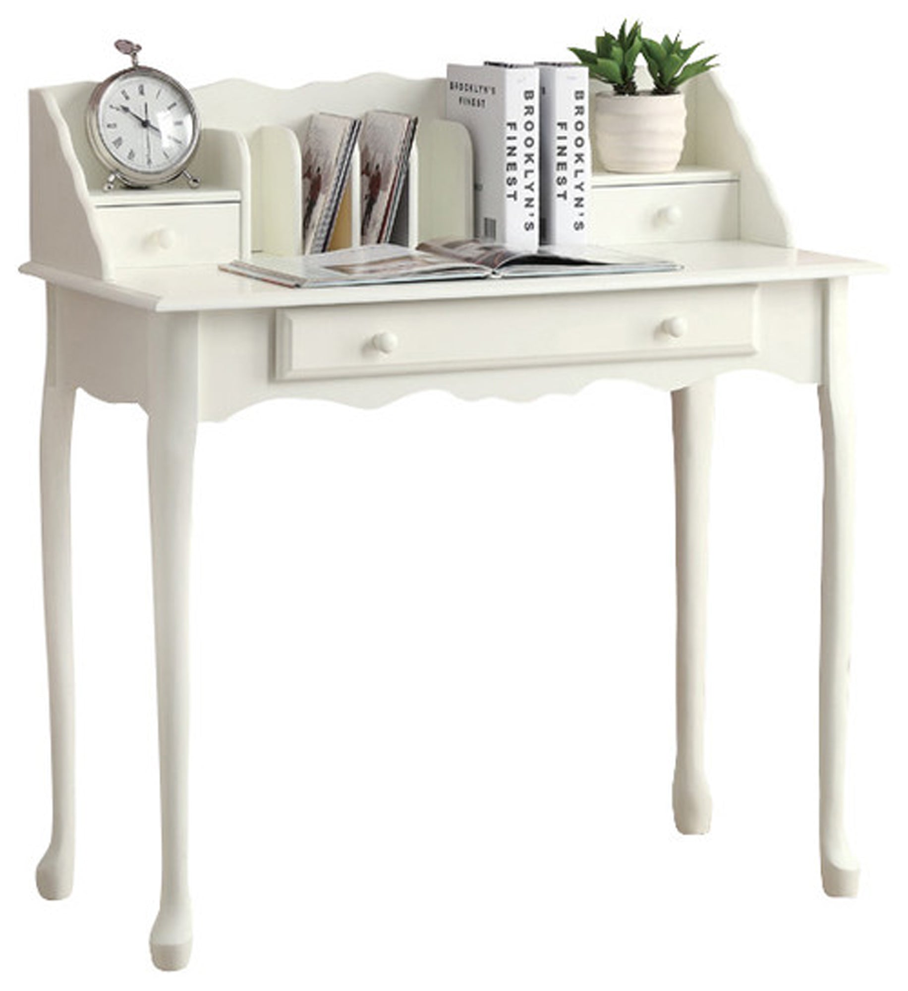 Computer Desk - 36L / Antique White Traditional