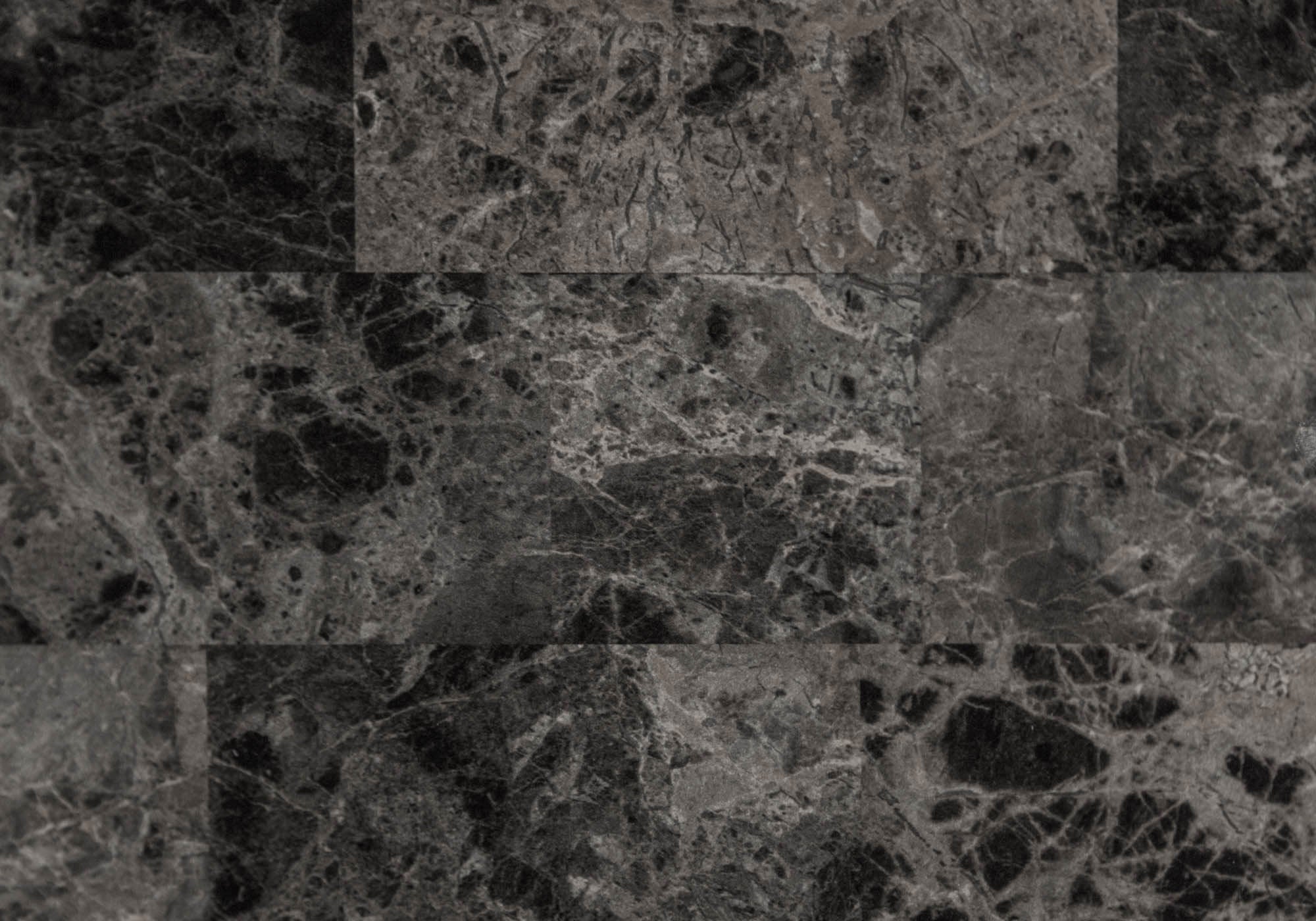 Accent Table - Black / Grey Marble