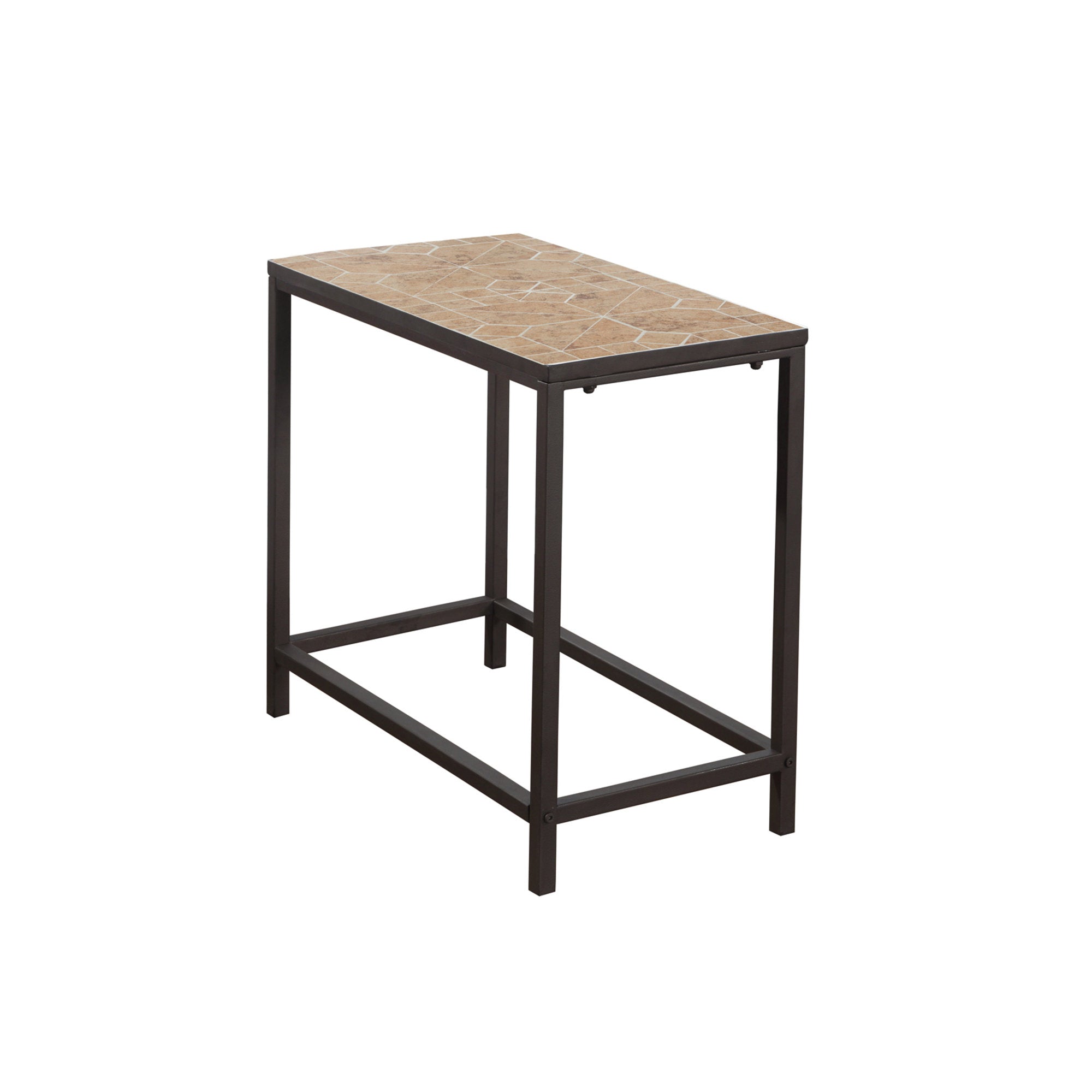 Accent Table - Terracotta Tile Top / Hammered Brown