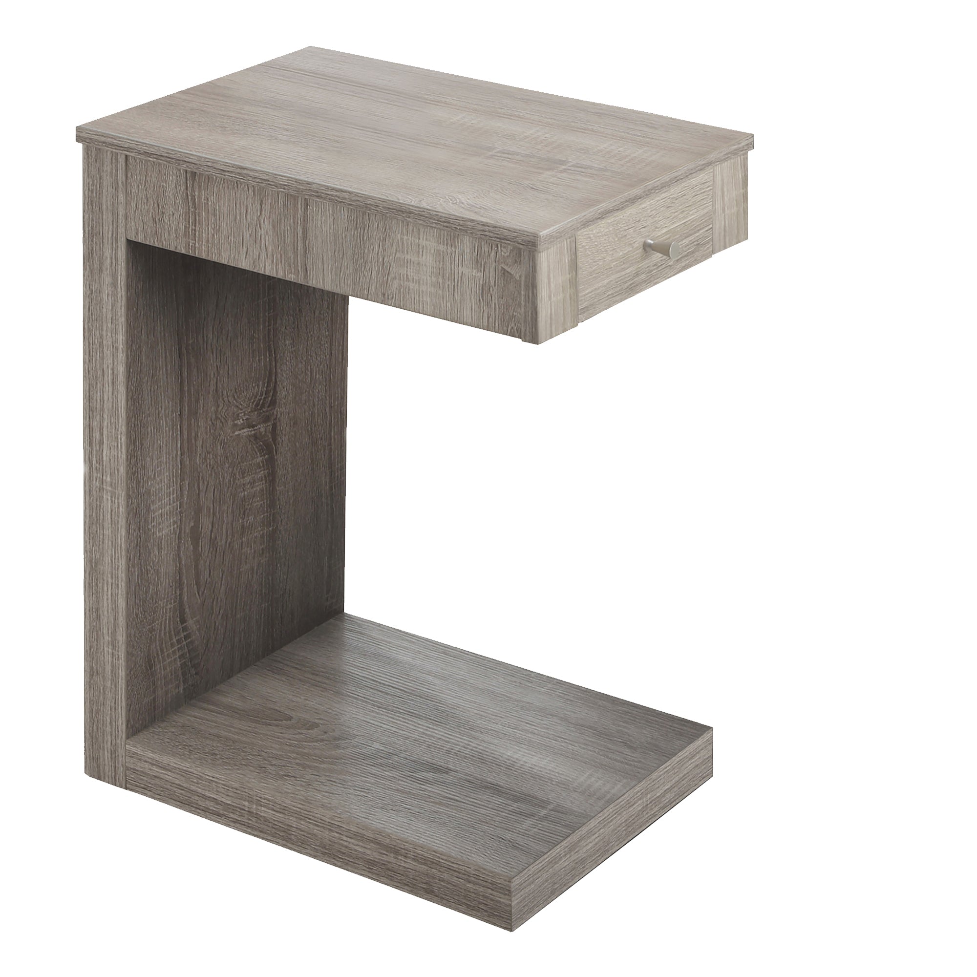 Accent Table - Dark Taupe With A Drawer