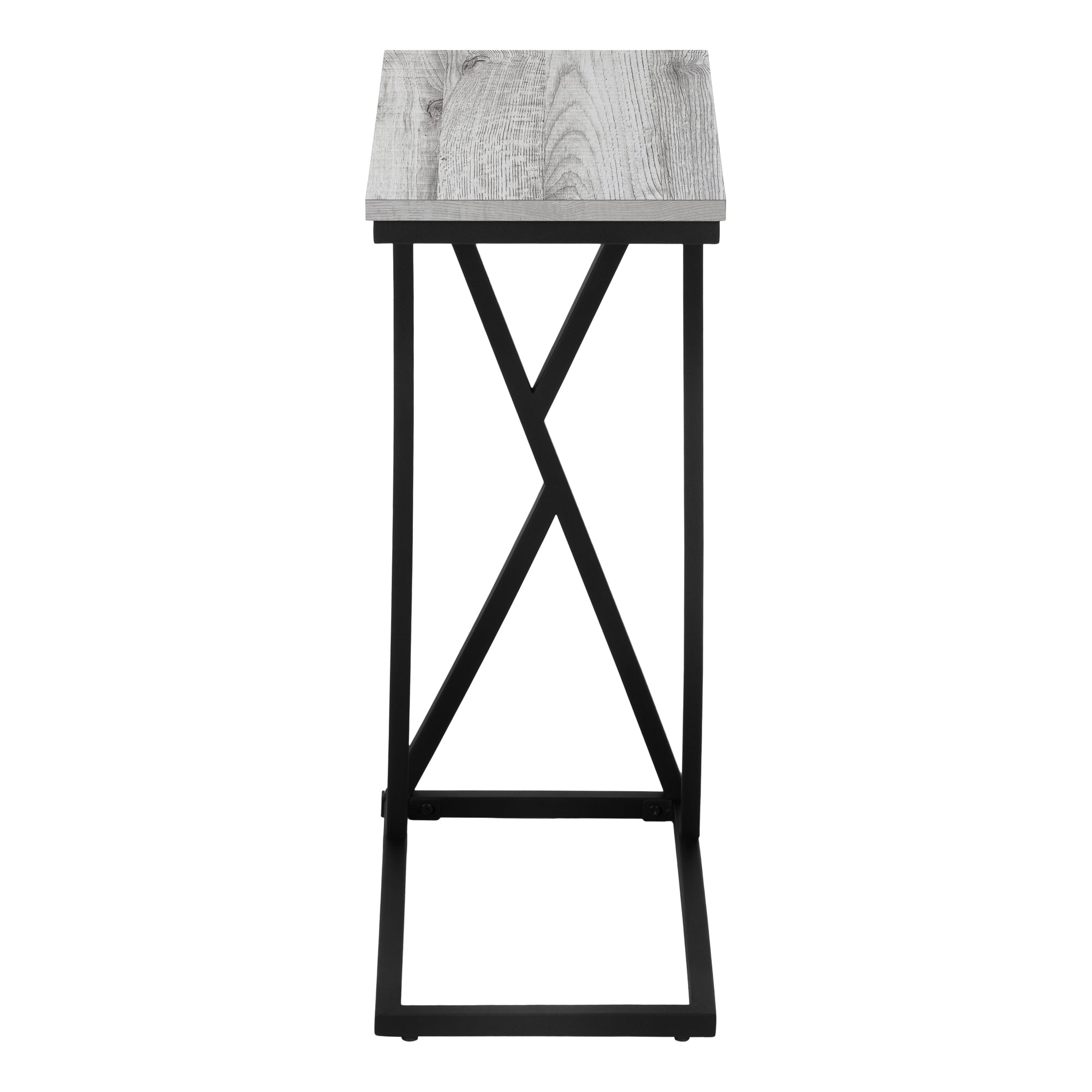 Accent Table - 25H / Grey / Black Metal
