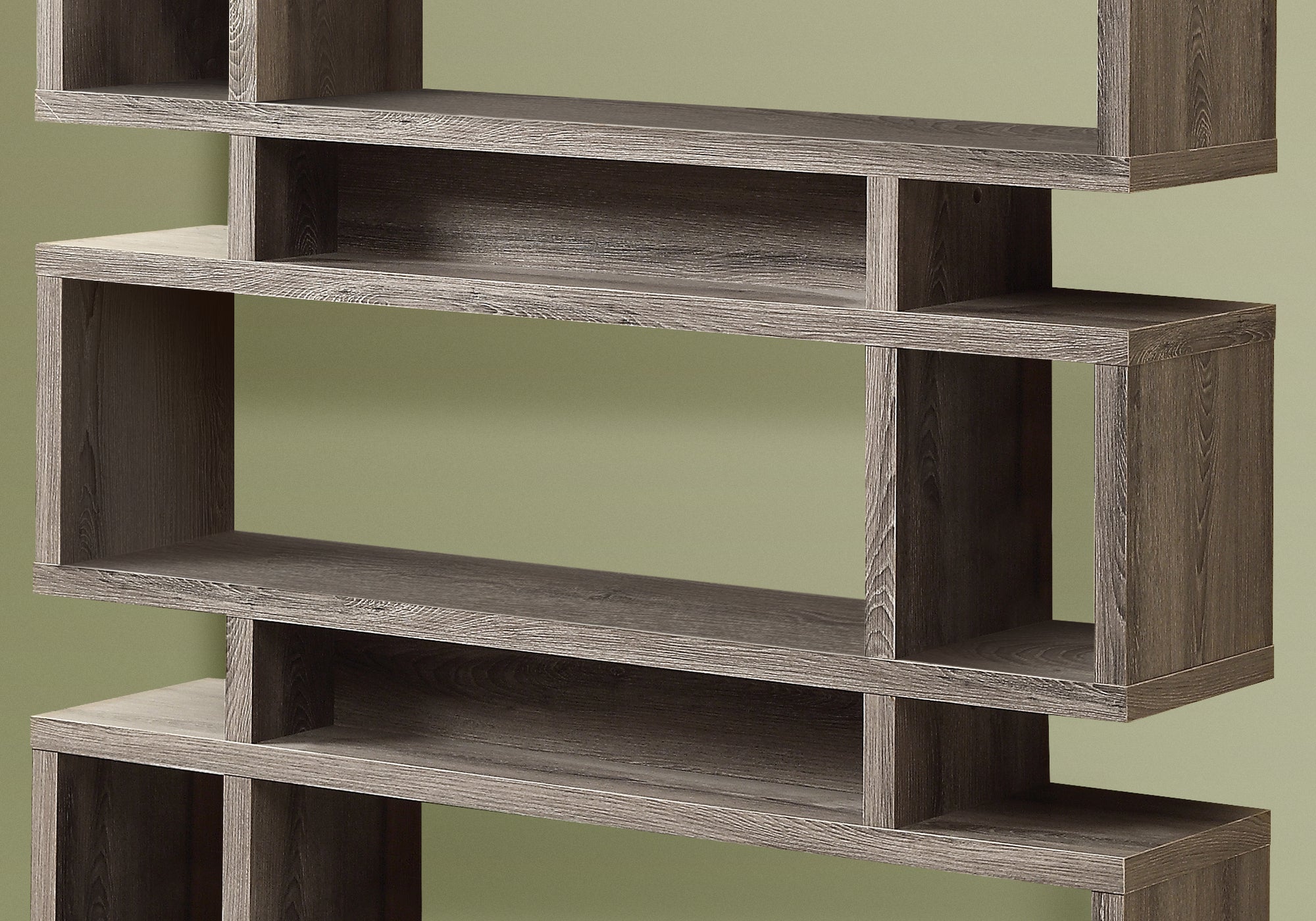 Bookcase - 55H / Dark Taupe Modern Style