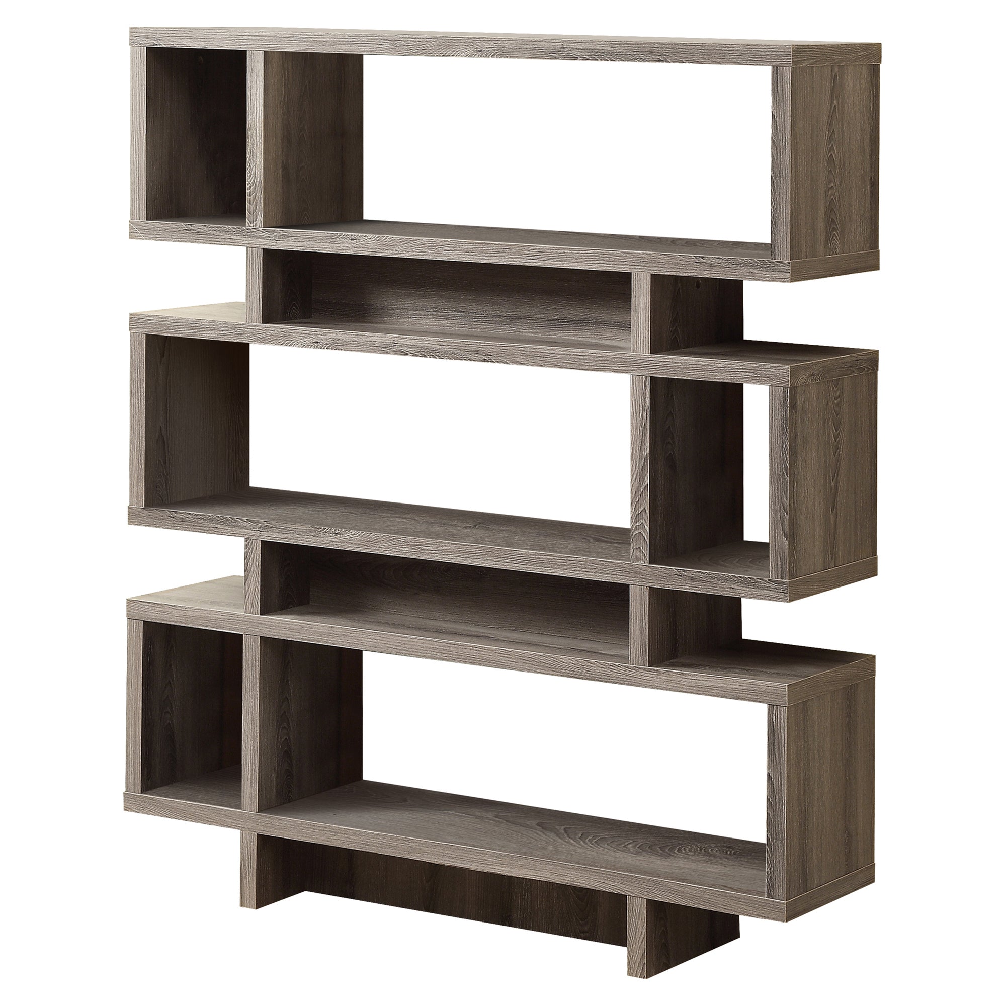 Bookcase - 55H / Dark Taupe Modern Style