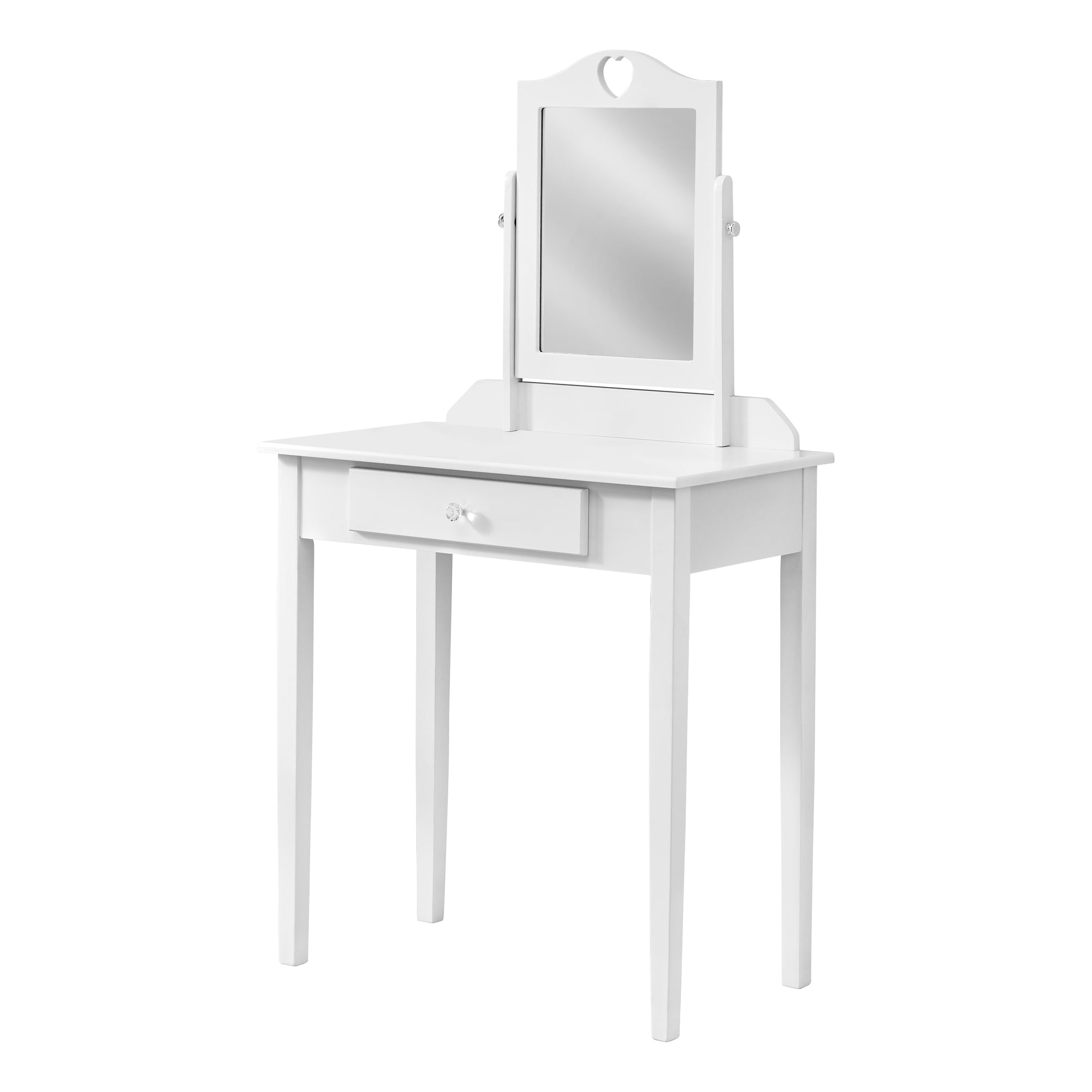 Vanity - White / Mirror And Storage Drawer