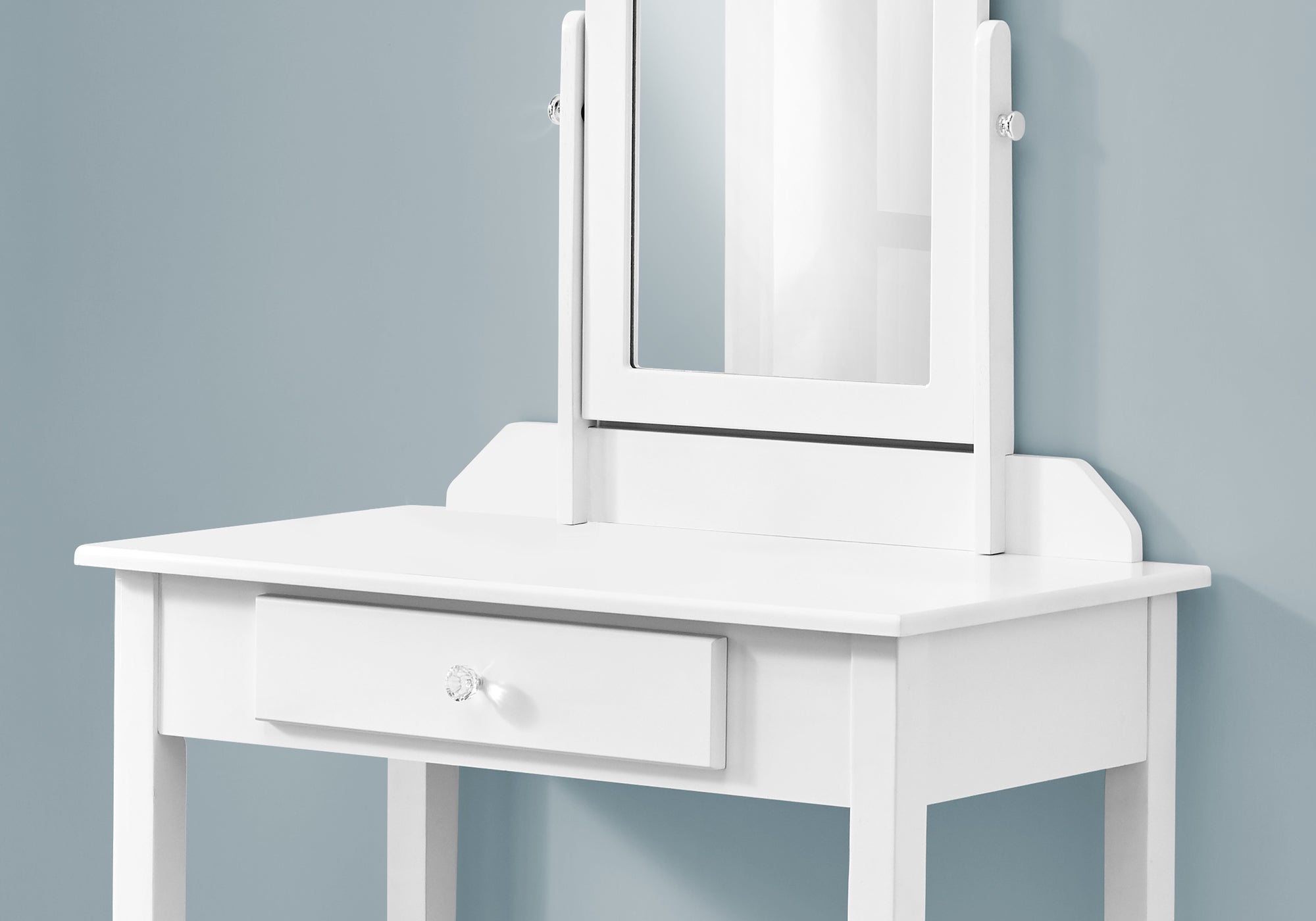 Vanity - White / Mirror And Storage Drawer