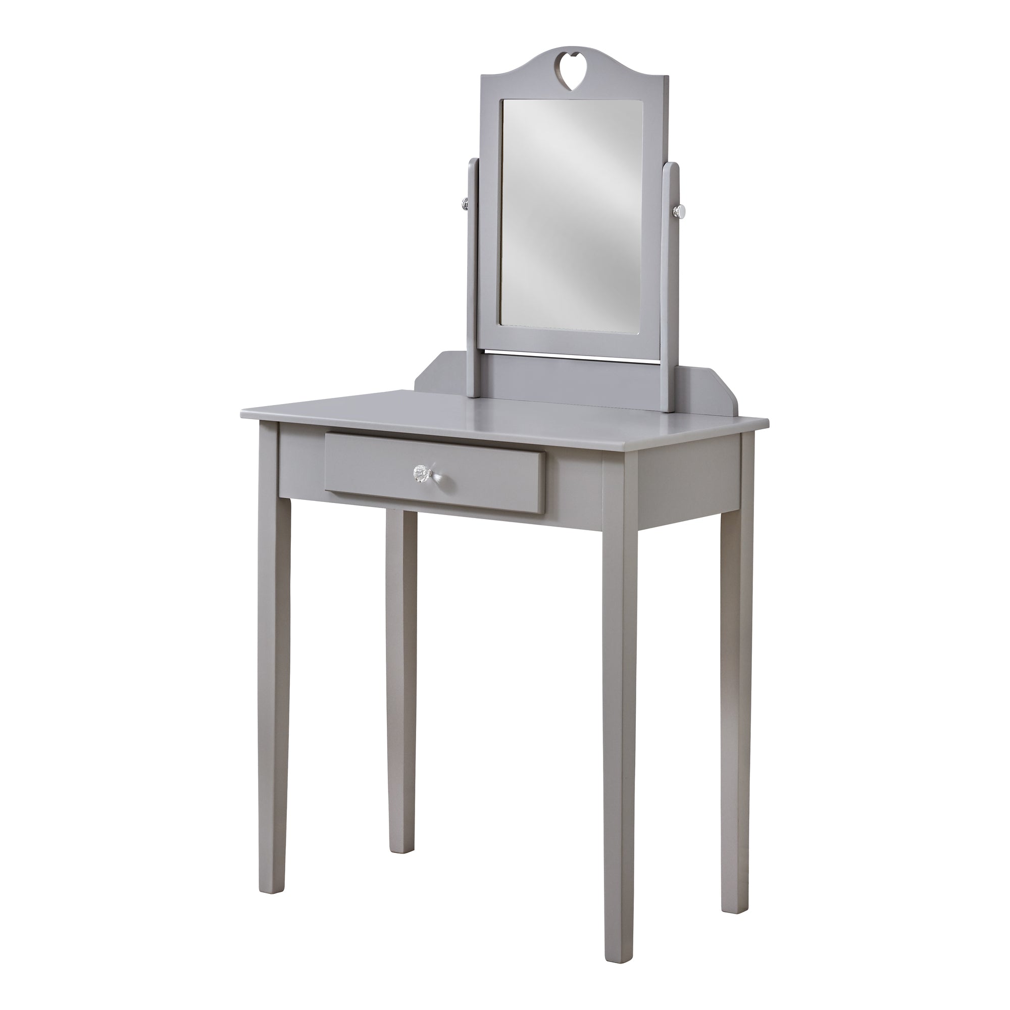 Vanity - Grey / Mirror And Storage Drawer