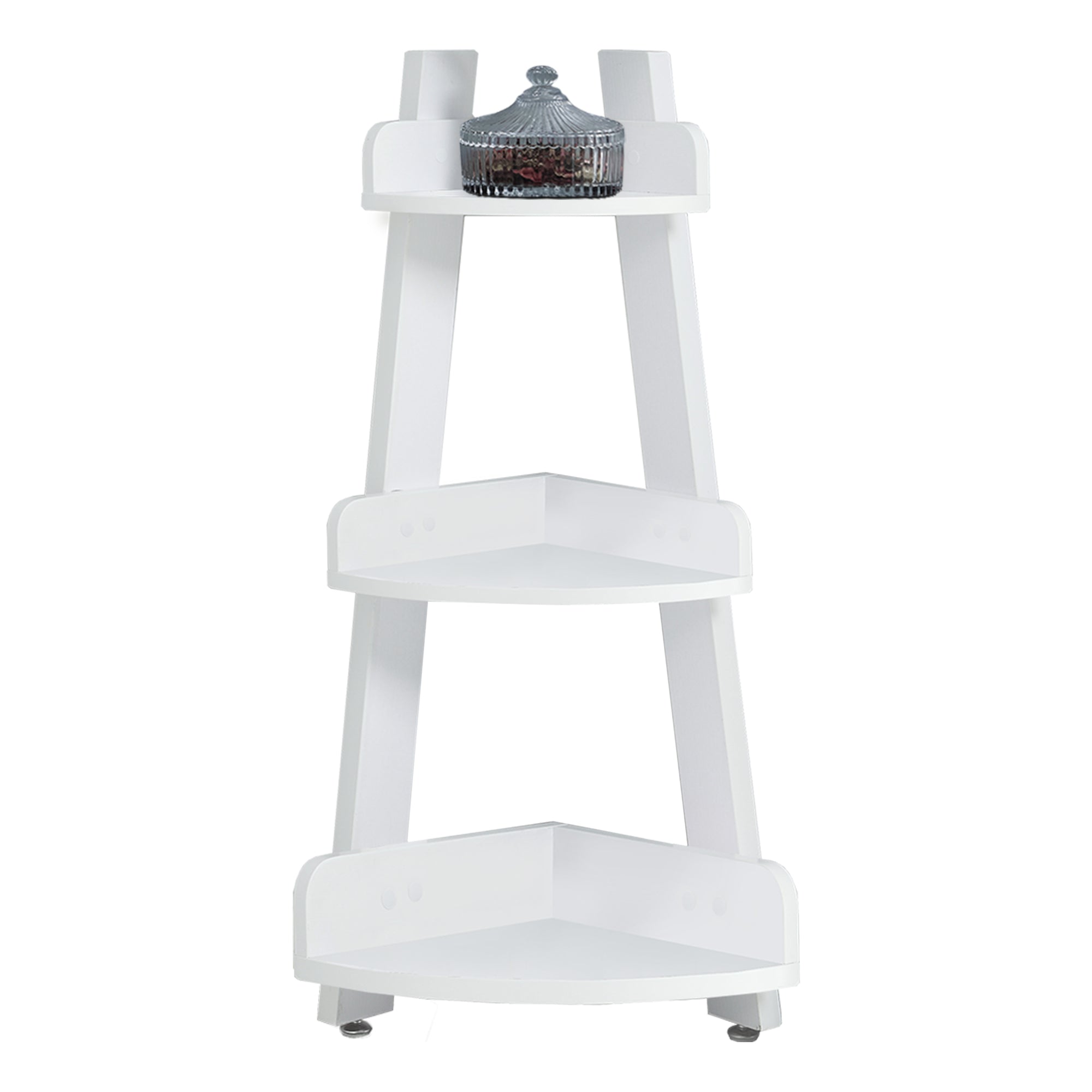 Bathroom Accent - 34H / White Corner Etagere