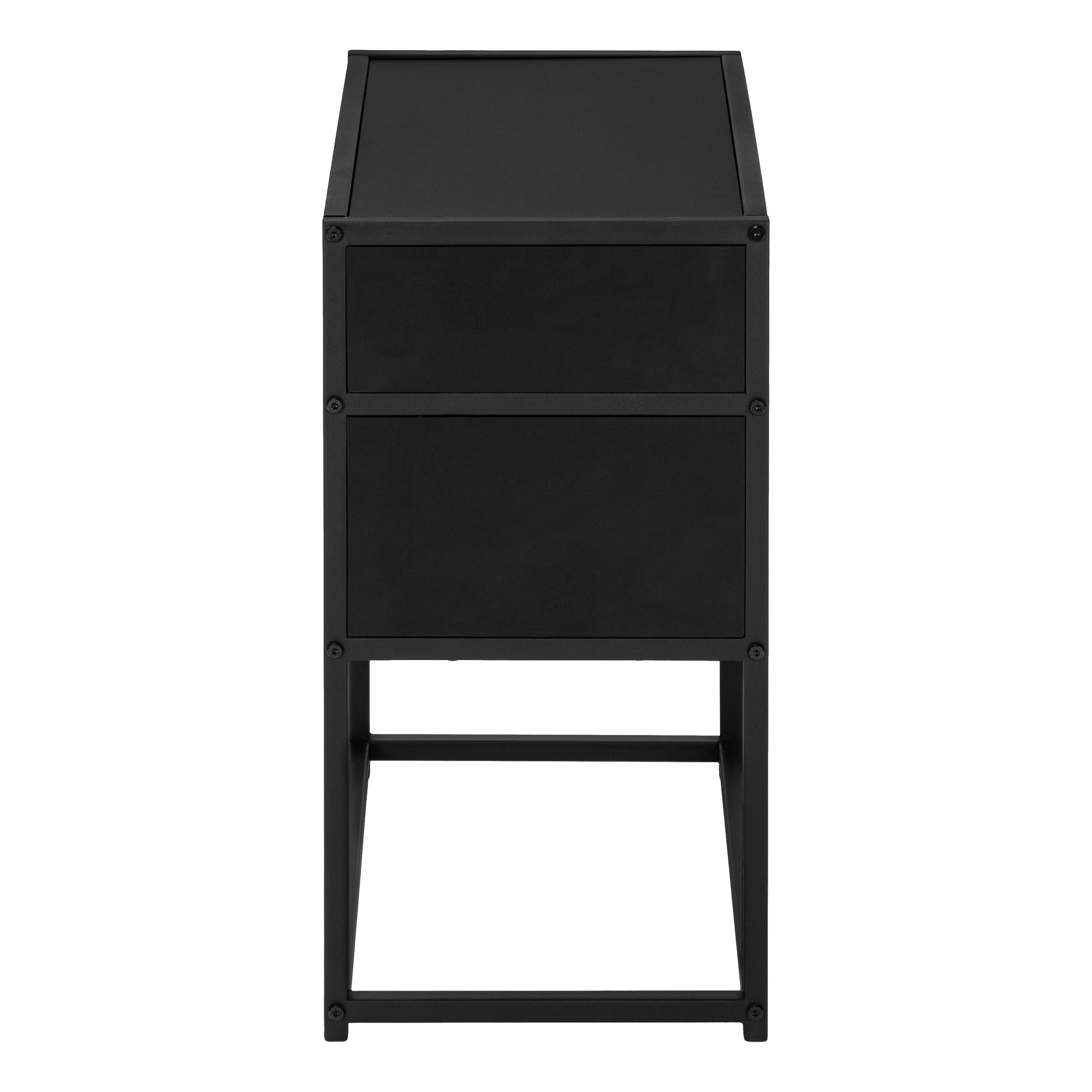 Accent Table - 22H / Black / Black Metal