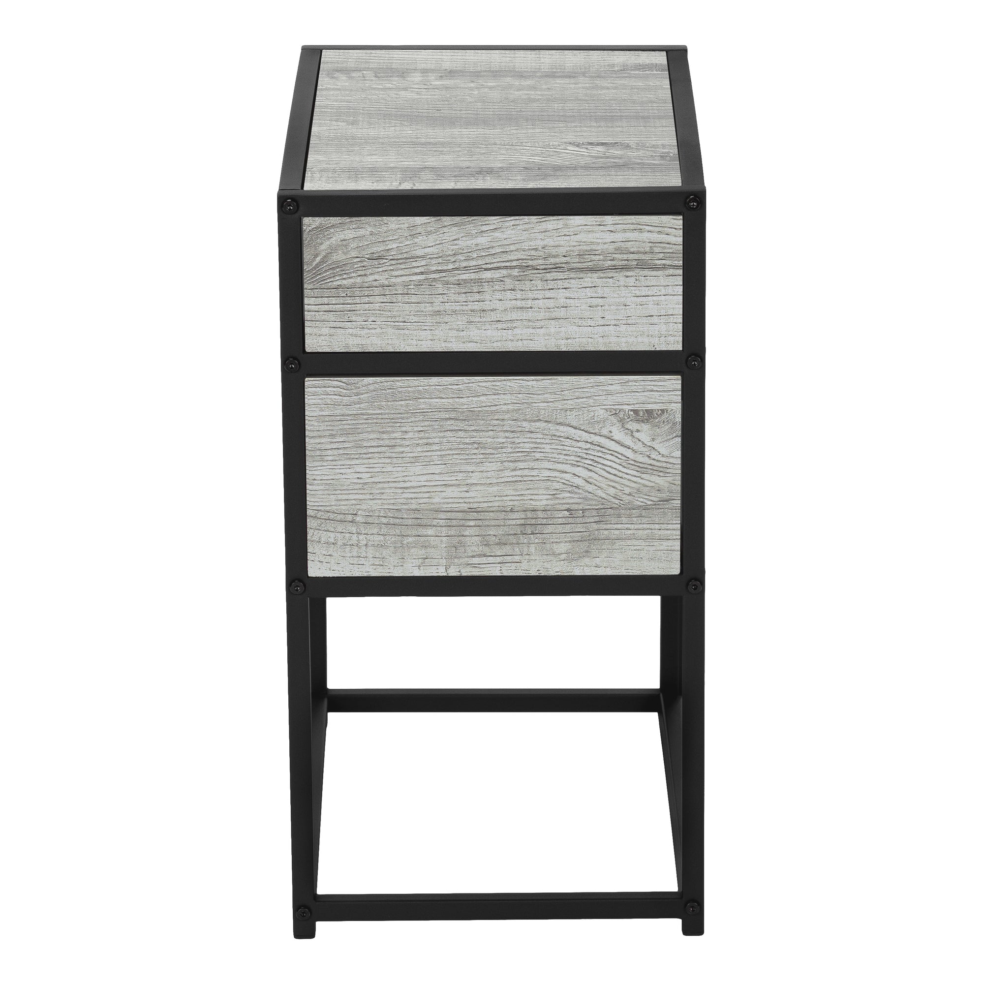 Accent Table - 22H / Grey / Black Metal