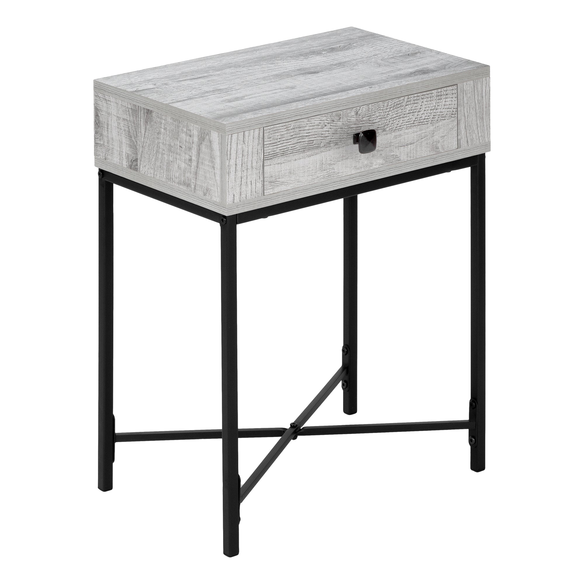 Accent Table - 22H / Grey / Black Metal