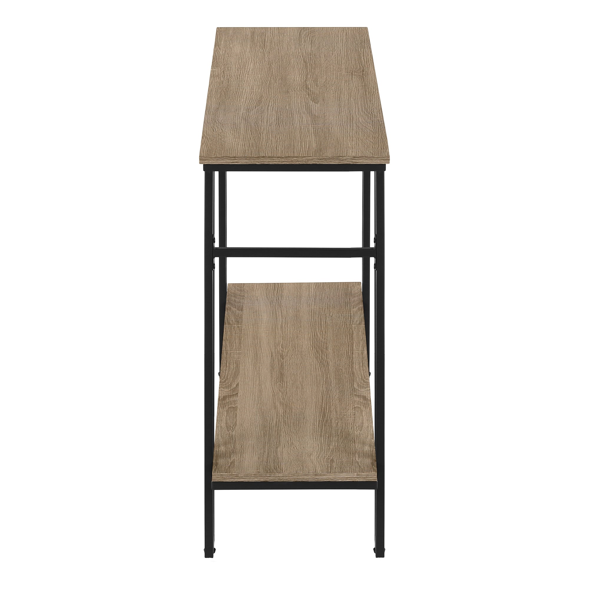 Accent Table - 48L / Taupe / Black Metal Hall Console