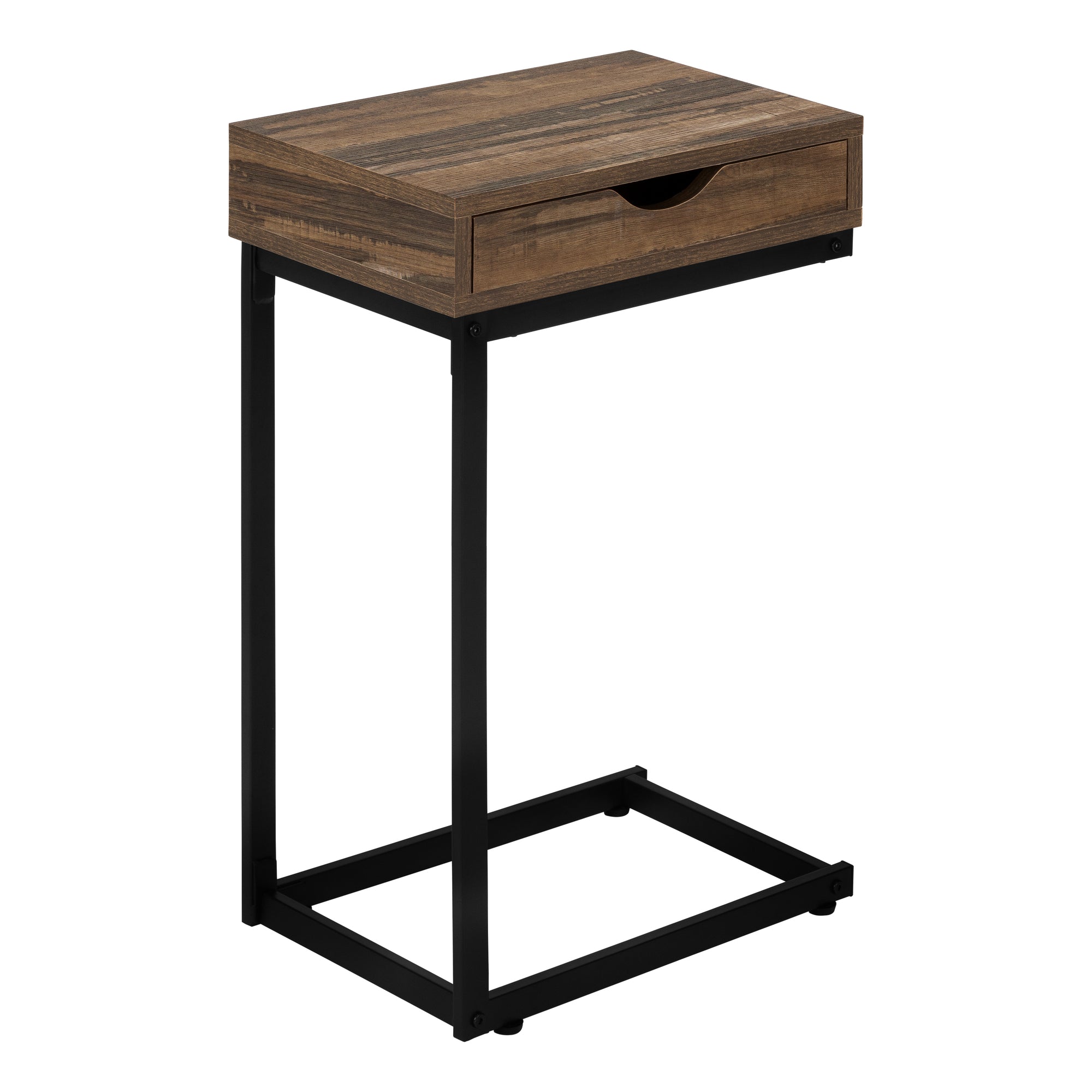 Accent Table - Brown Reclaimed-Look / Black Metal