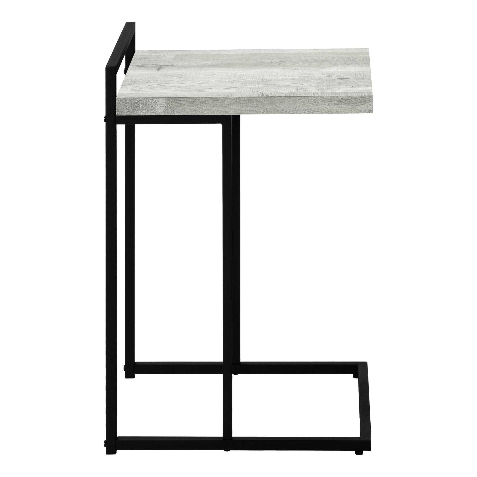 Accent Table - 25H / Grey Reclaimed Wood / Black Metal