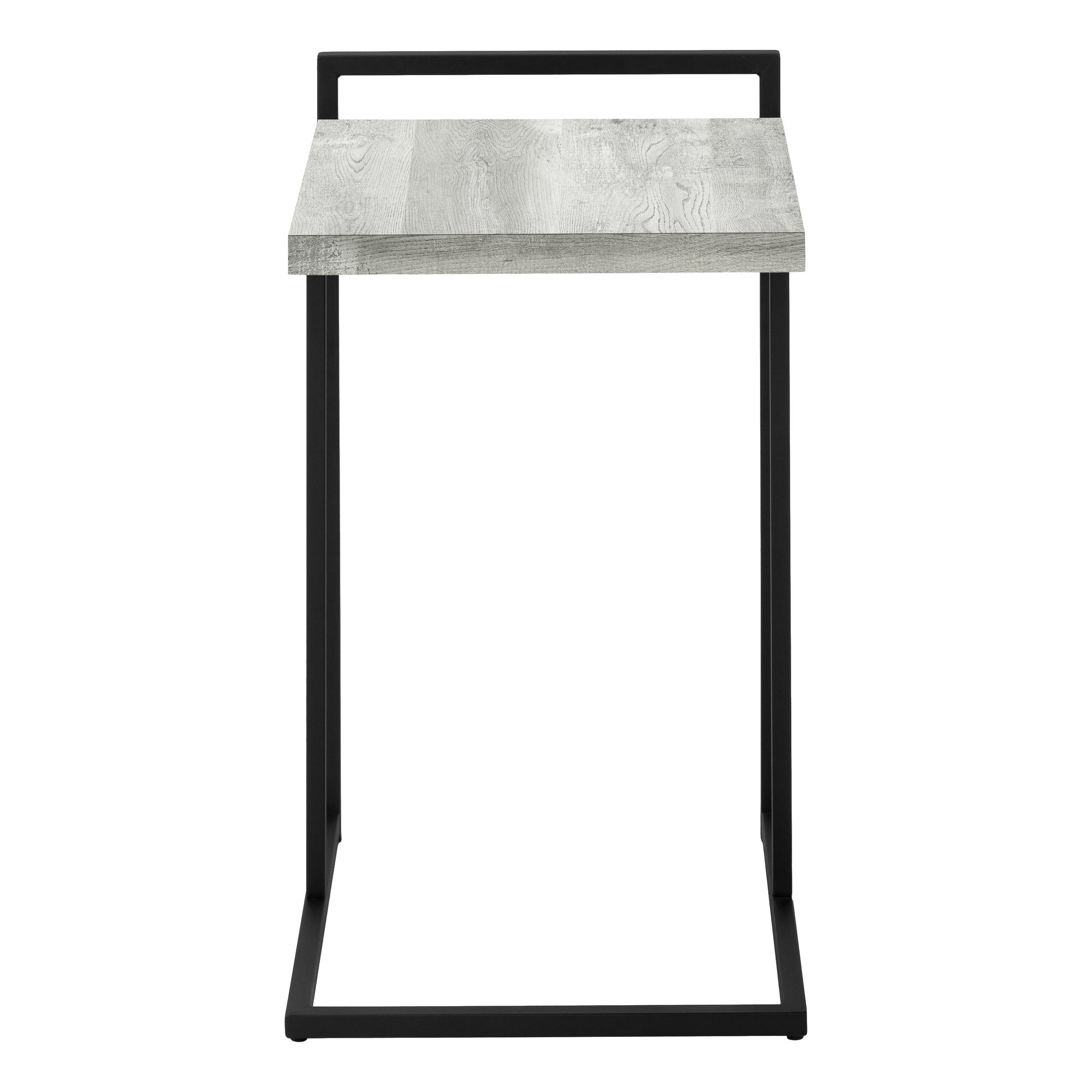 Accent Table - 25H / Grey Reclaimed Wood / Black Metal