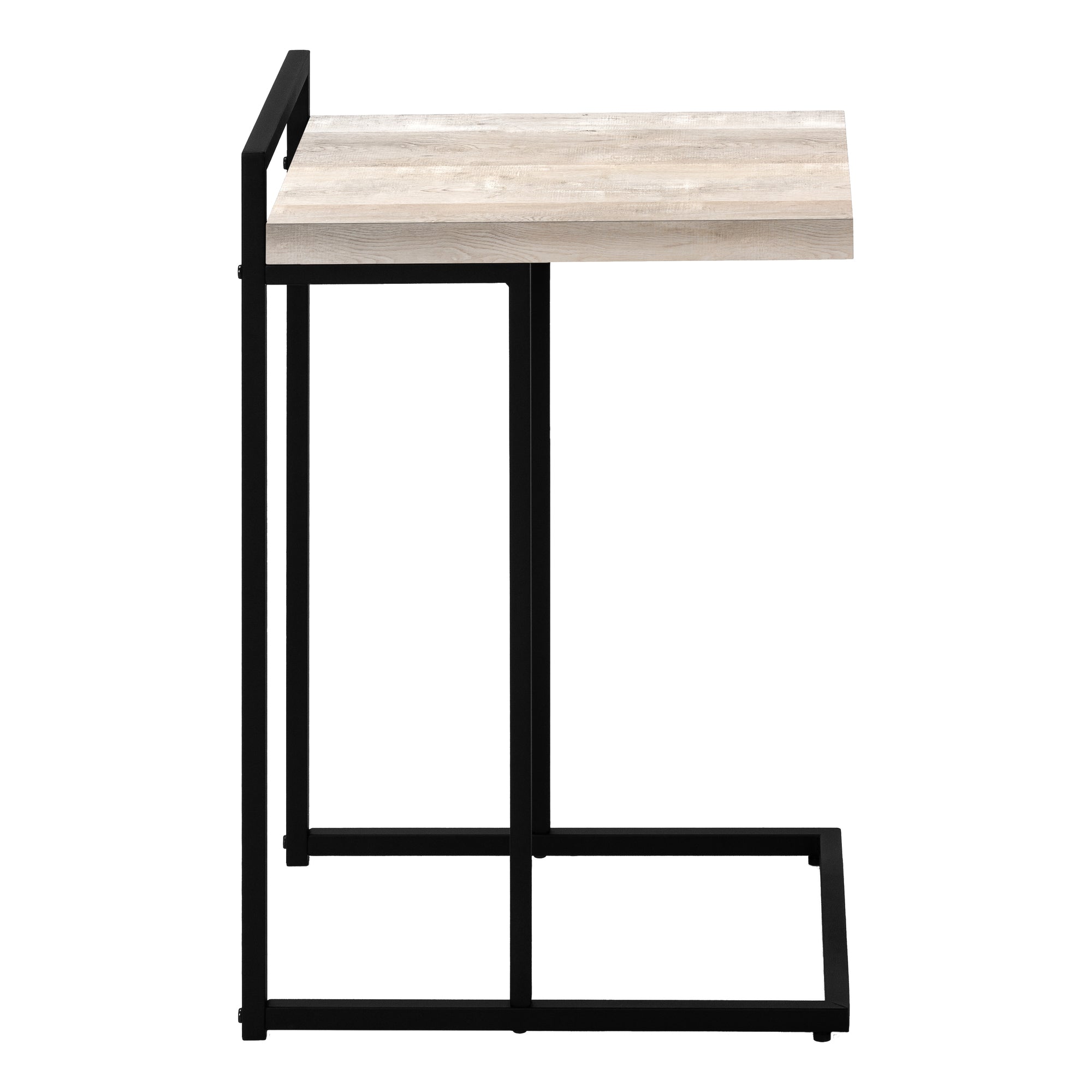 Accent Table - 25H / Taupe Reclaimed Wood / Black Metal