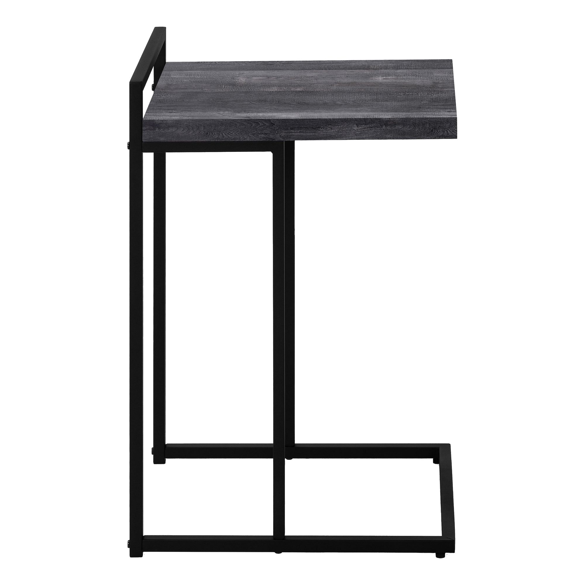 Accent Table - 25H / Black Reclaimed Wood / Black Metal