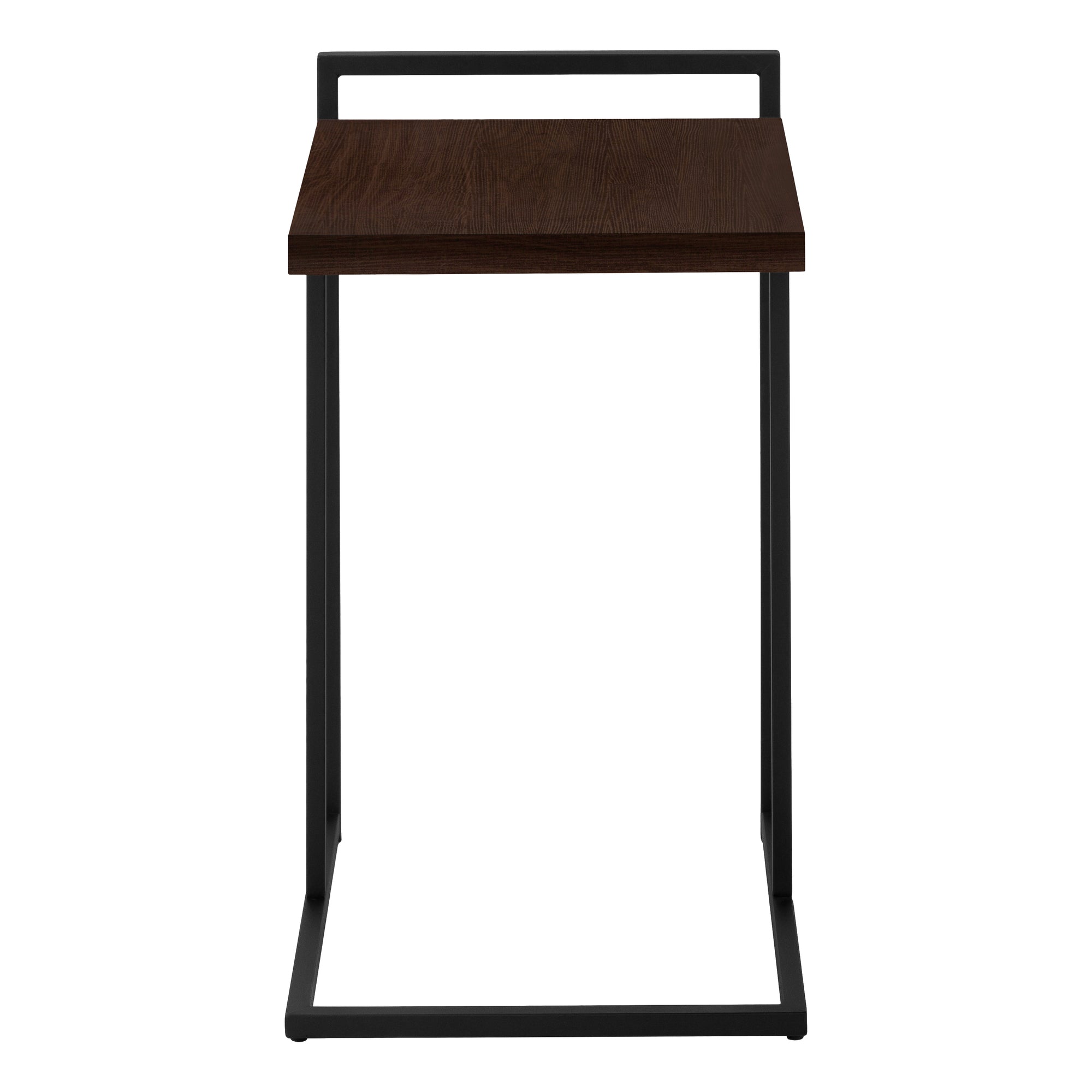 Accent Table - 25H / Espresso / Black Metal