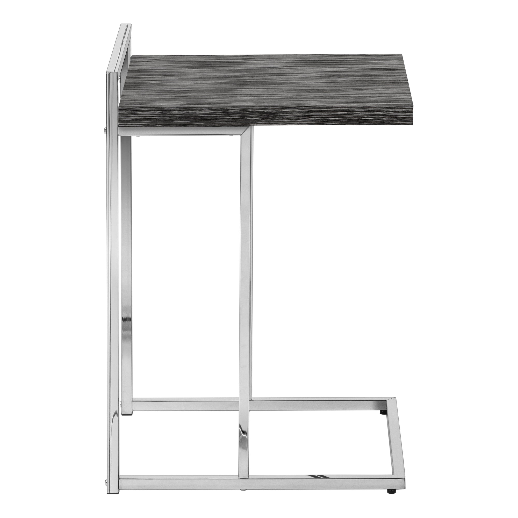 Accent Table - 25H / Grey / Chrome Metal