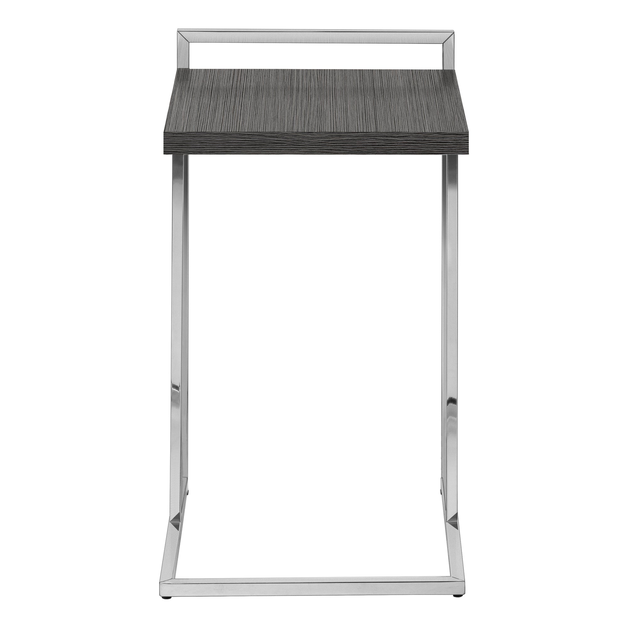 Accent Table - 25H / Grey / Chrome Metal