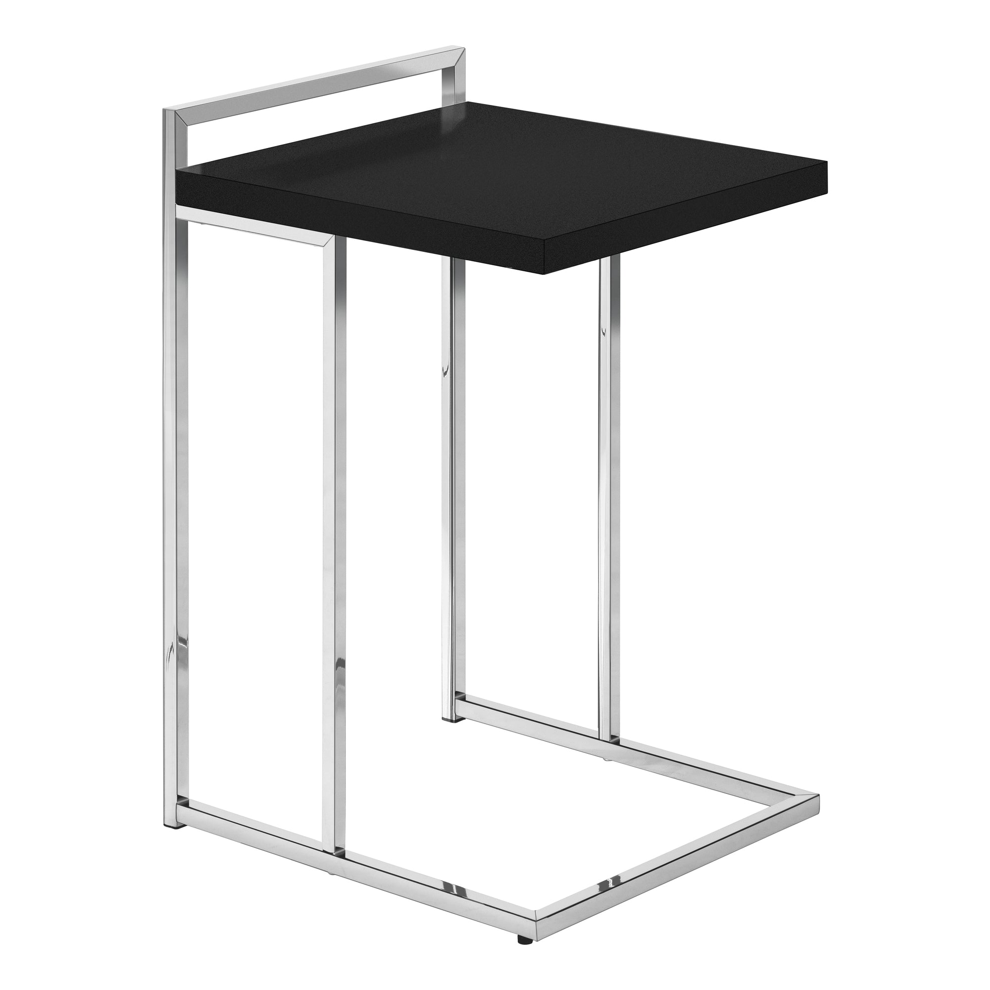 Accent Table - 25H / Black / Chrome Metal