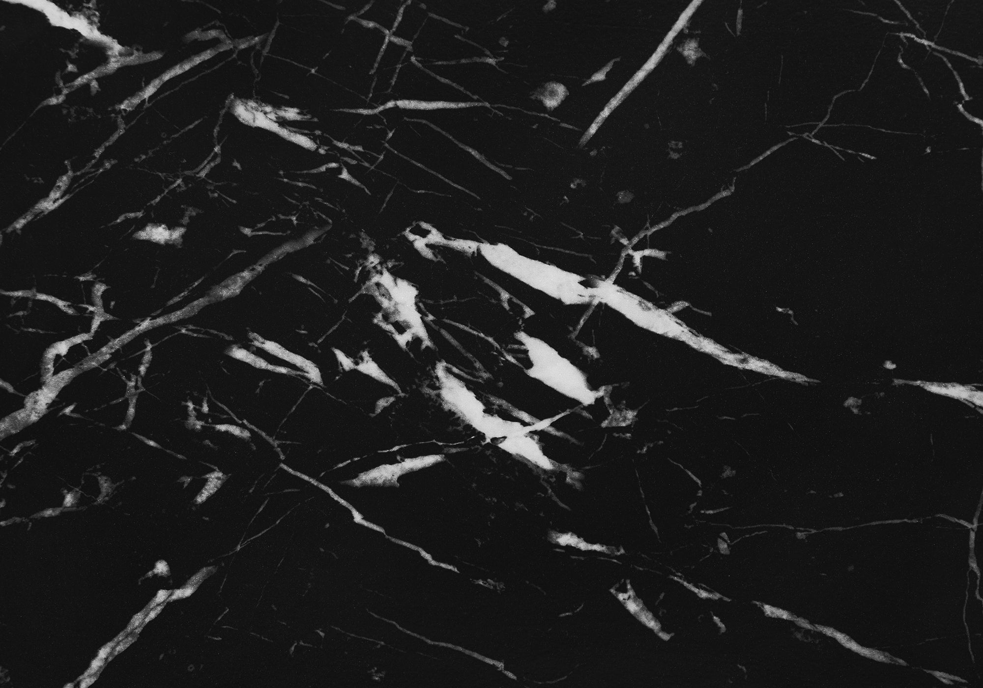 Bookcase - 60H / Black Marble / Black Metal Corner