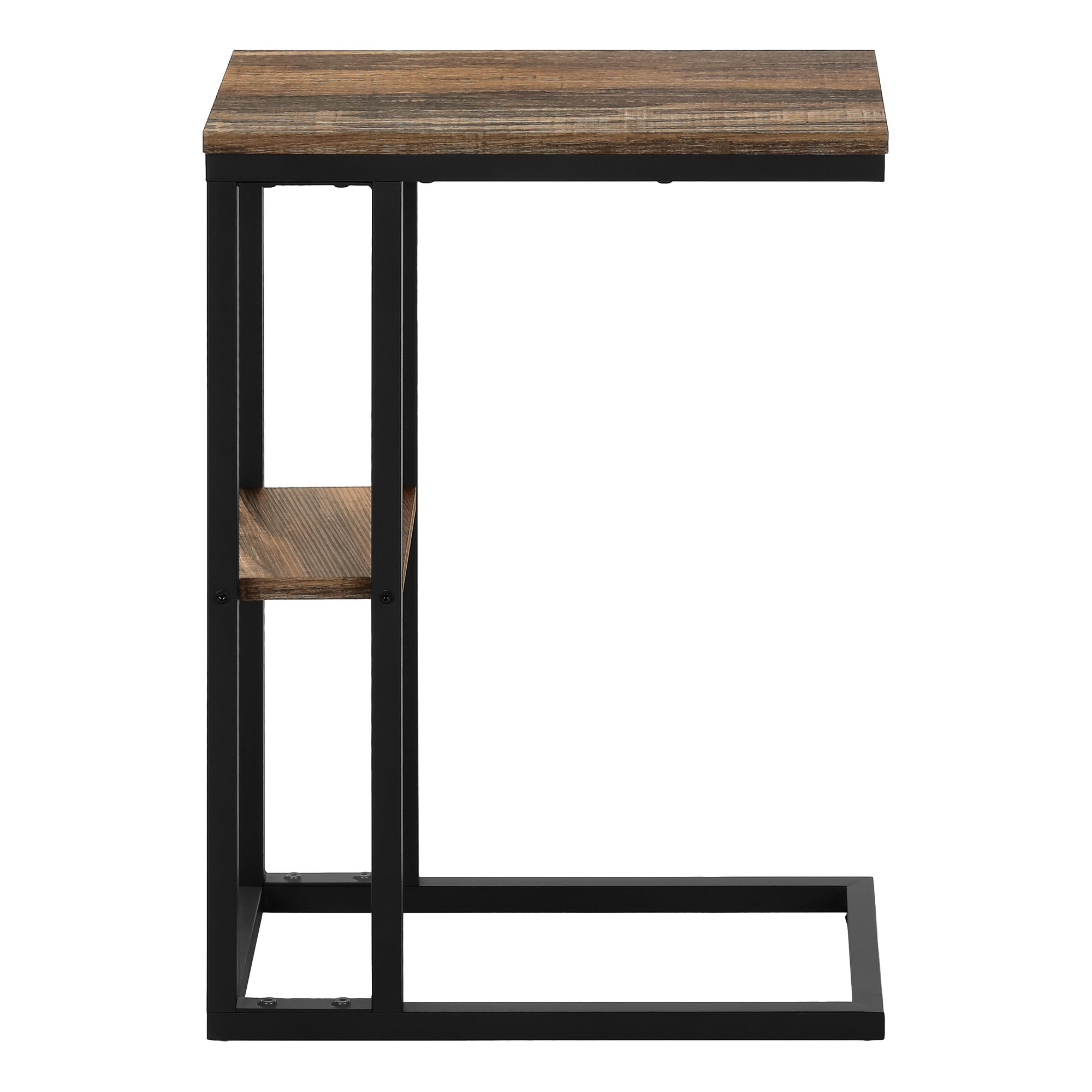 Accent Table - 25H / Brown Reclaimed-Look / Black Metal