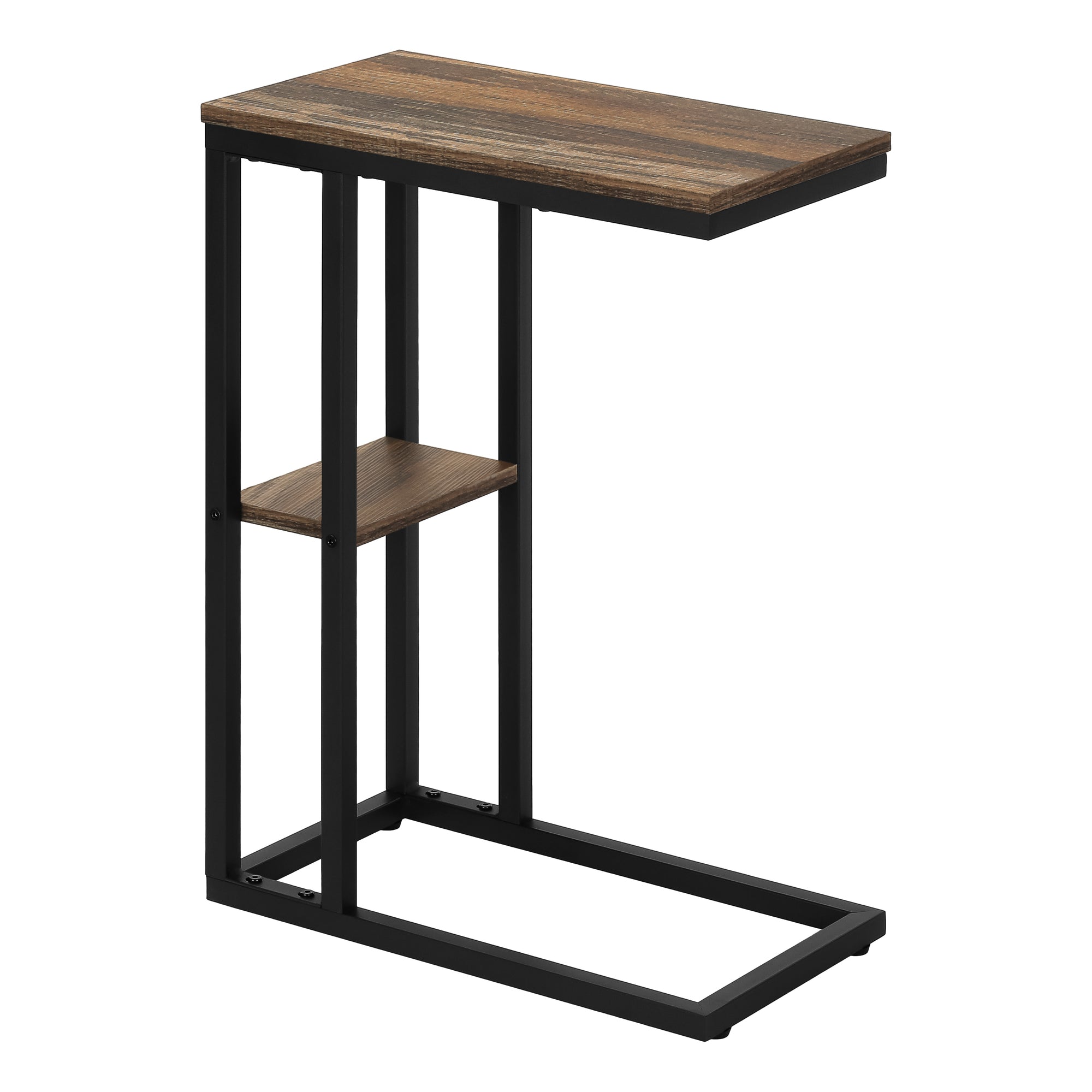 Accent Table - 25H / Brown Reclaimed-Look / Black Metal