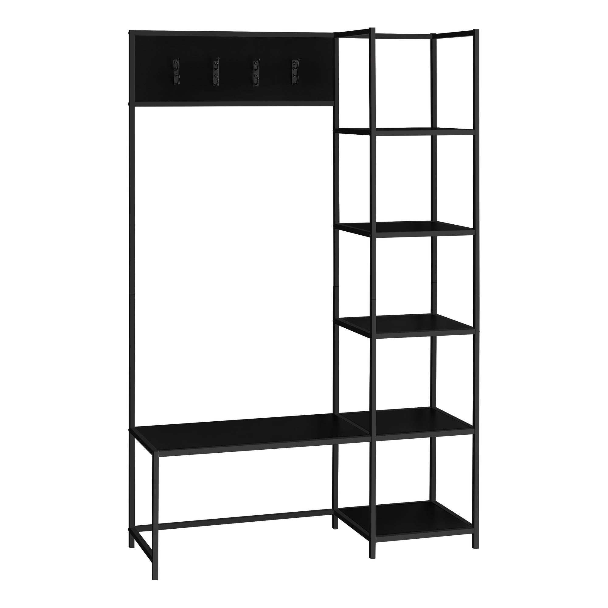 Bench - 72H / Black / Black Metal Hall Entry