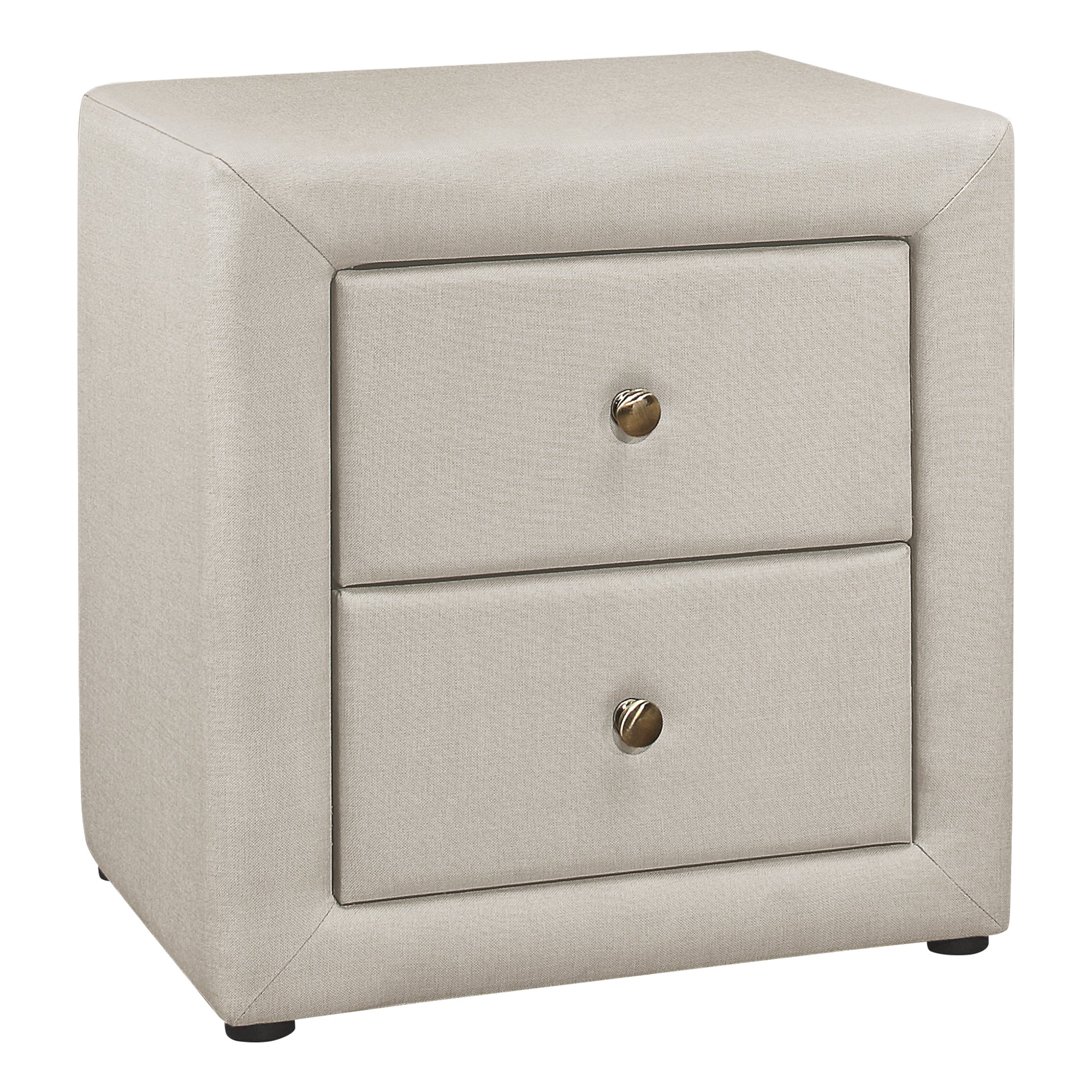Bedroom Accent - 21H / Beige Linen Night Stand