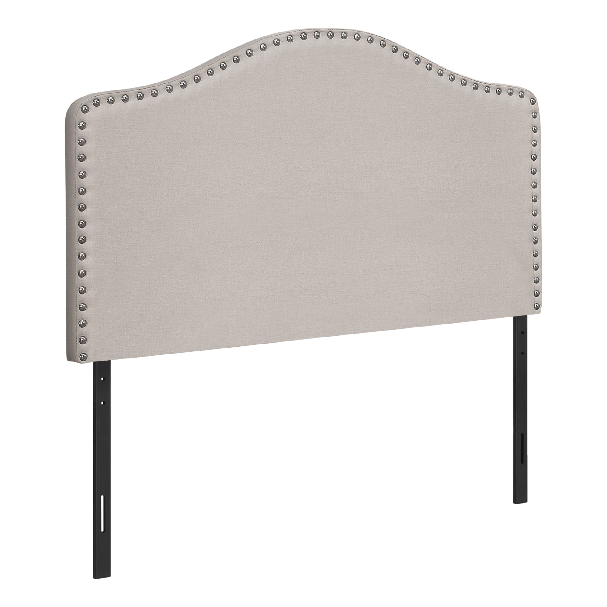 Bed - Twin Size / Beige Linen Headboard Only