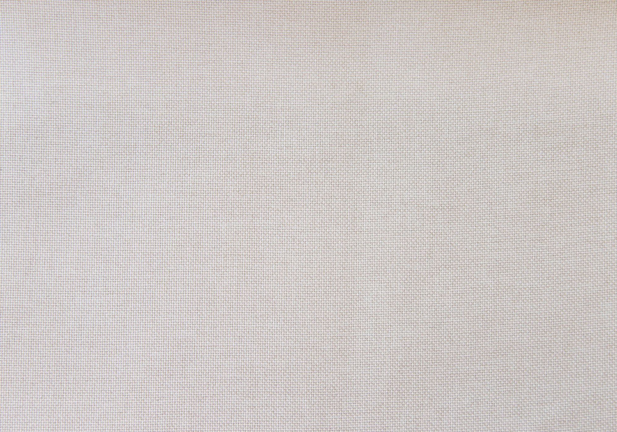 Bed - Queen Size / Beige Linen With Black Wood Legs