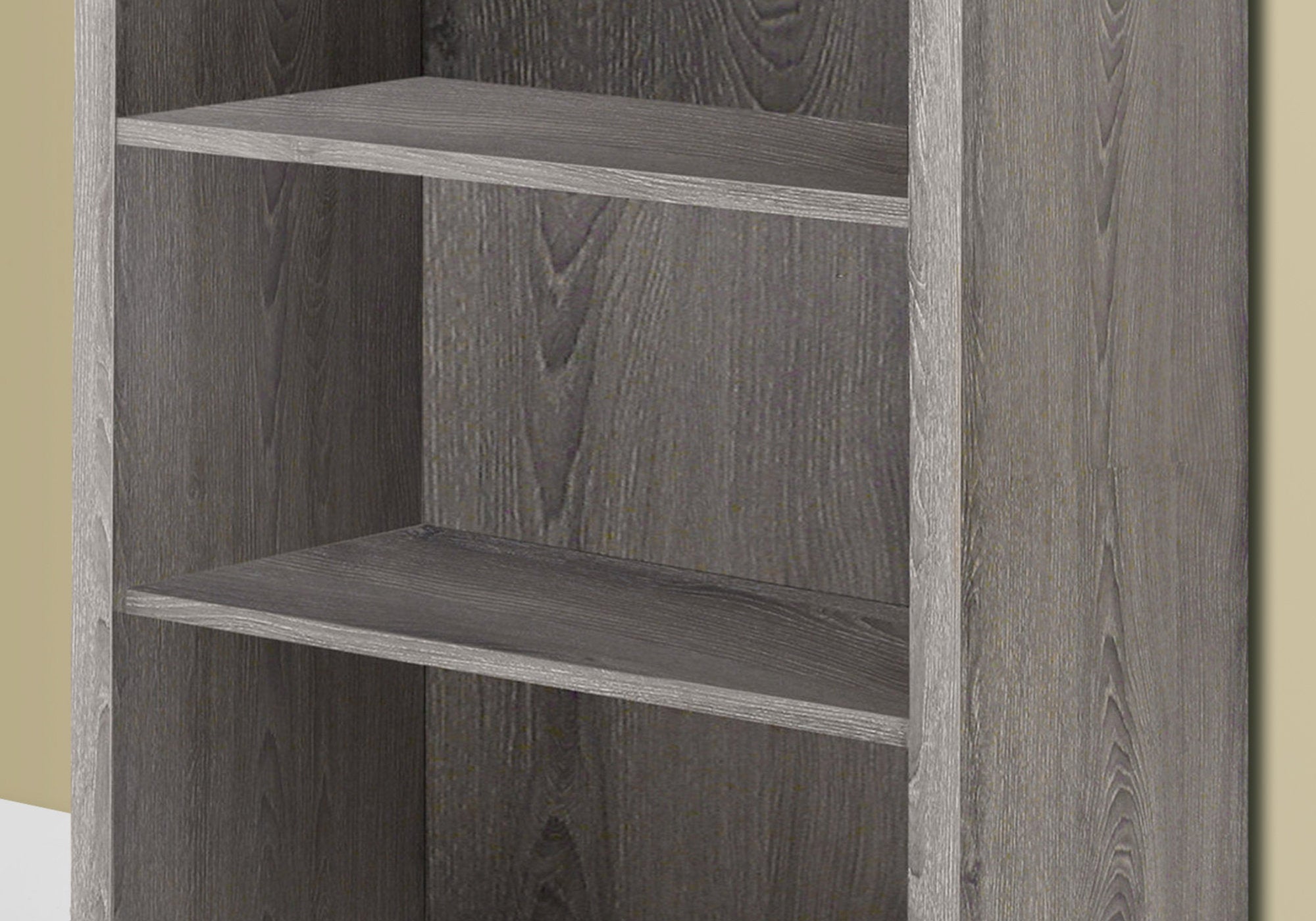 Bookcase - 48H / Dark Taupe With Adjustable Shelves