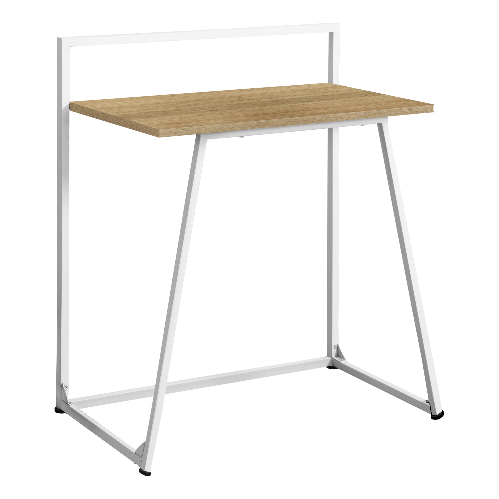 Computer Desk - 30L / Juvenile Natural / White Metal