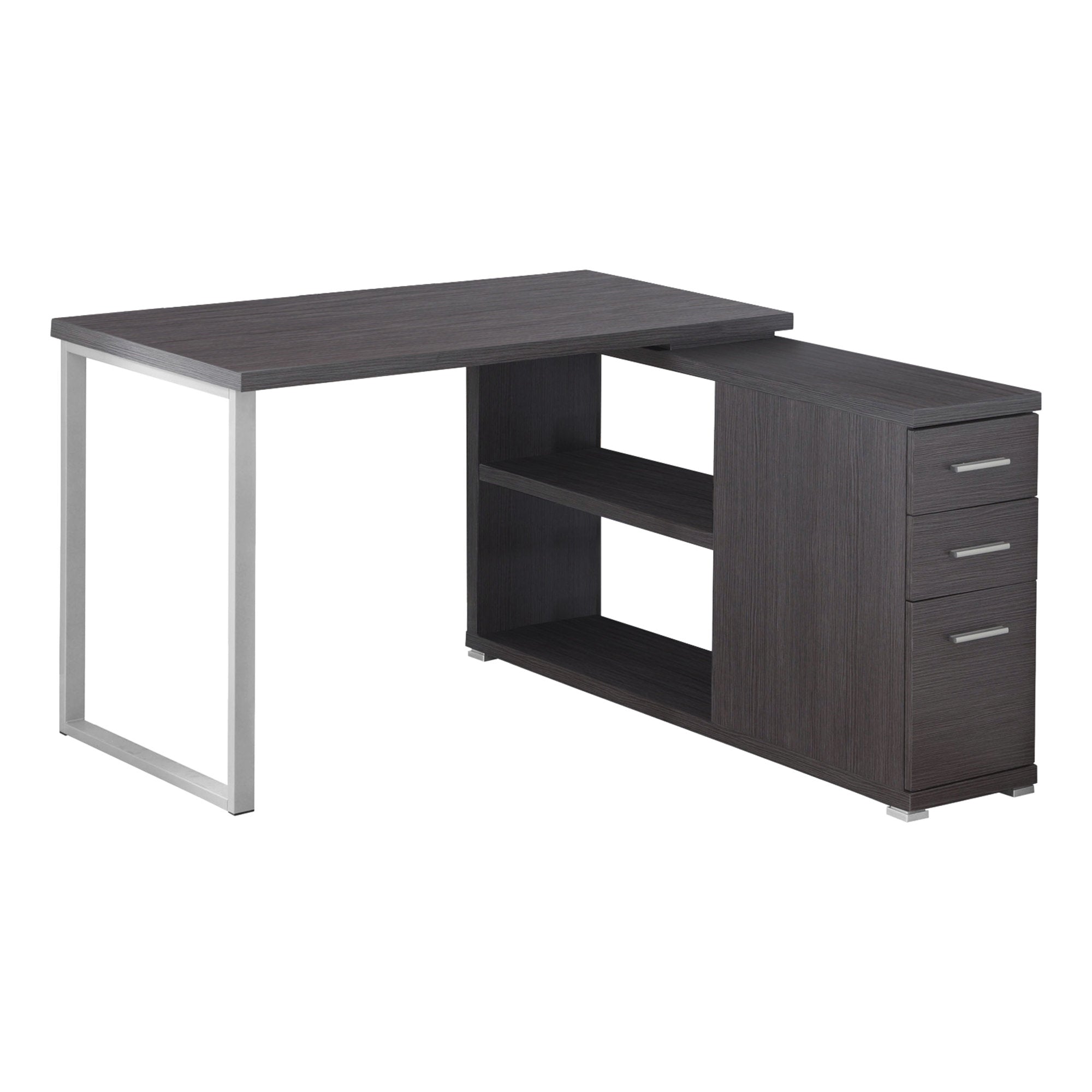 Computer Desk - Grey Left Or Right Facing Corner