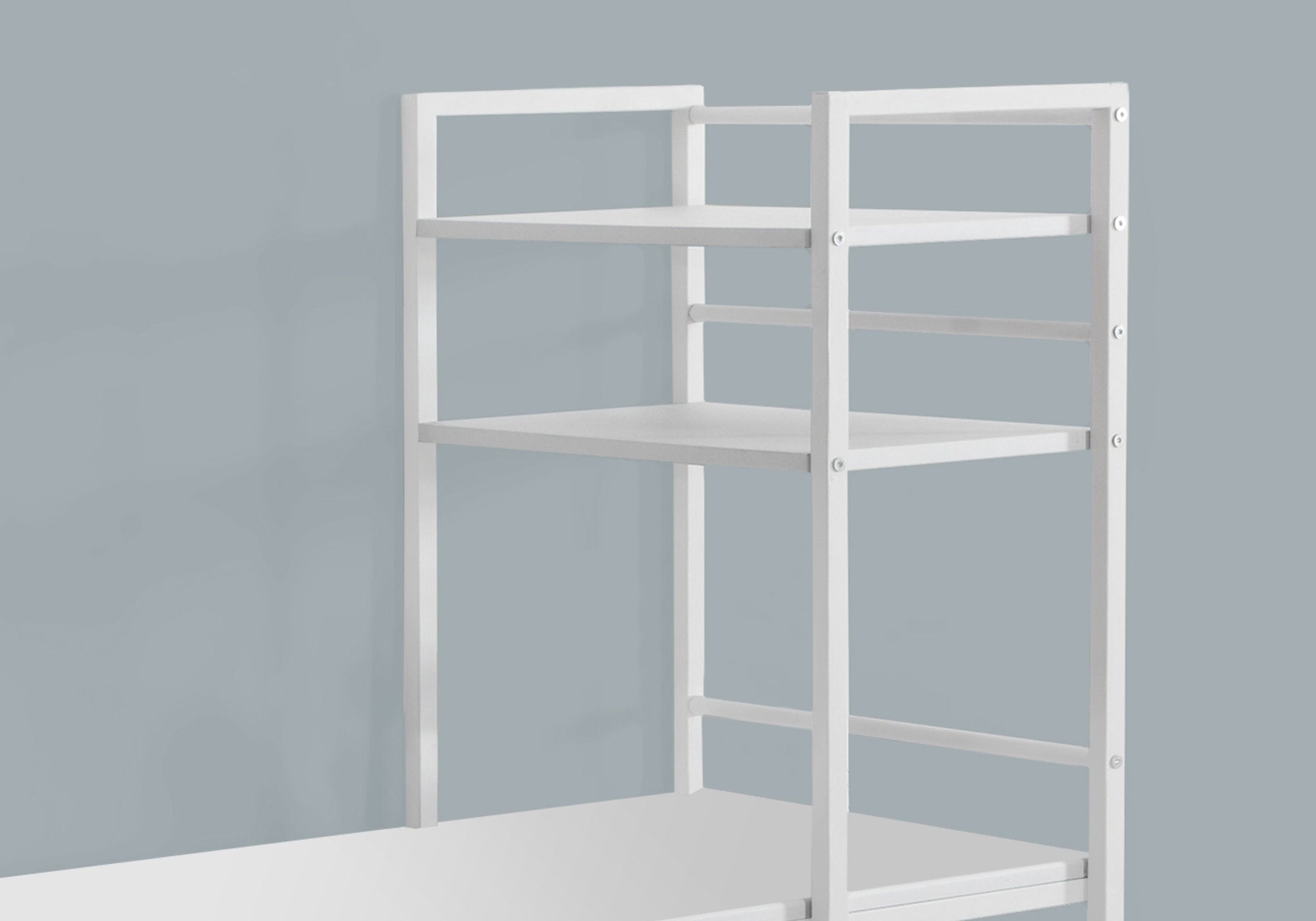 Computer Desk - 48L / White Top / White Metal