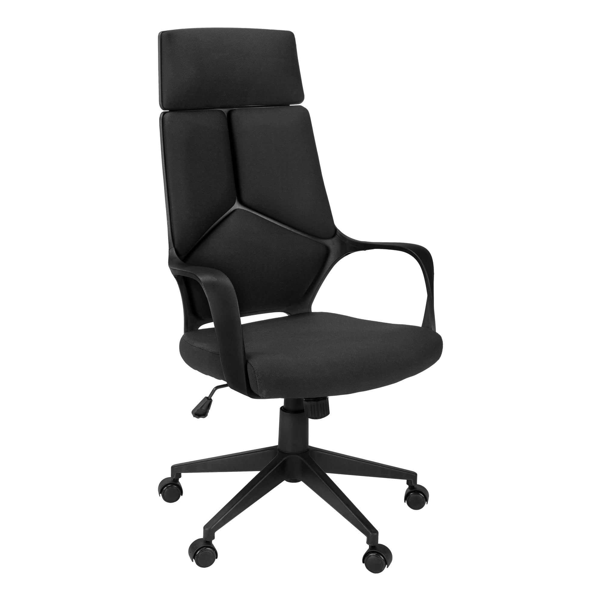 Office Chair - Black / Black Fabric / High Back Executive