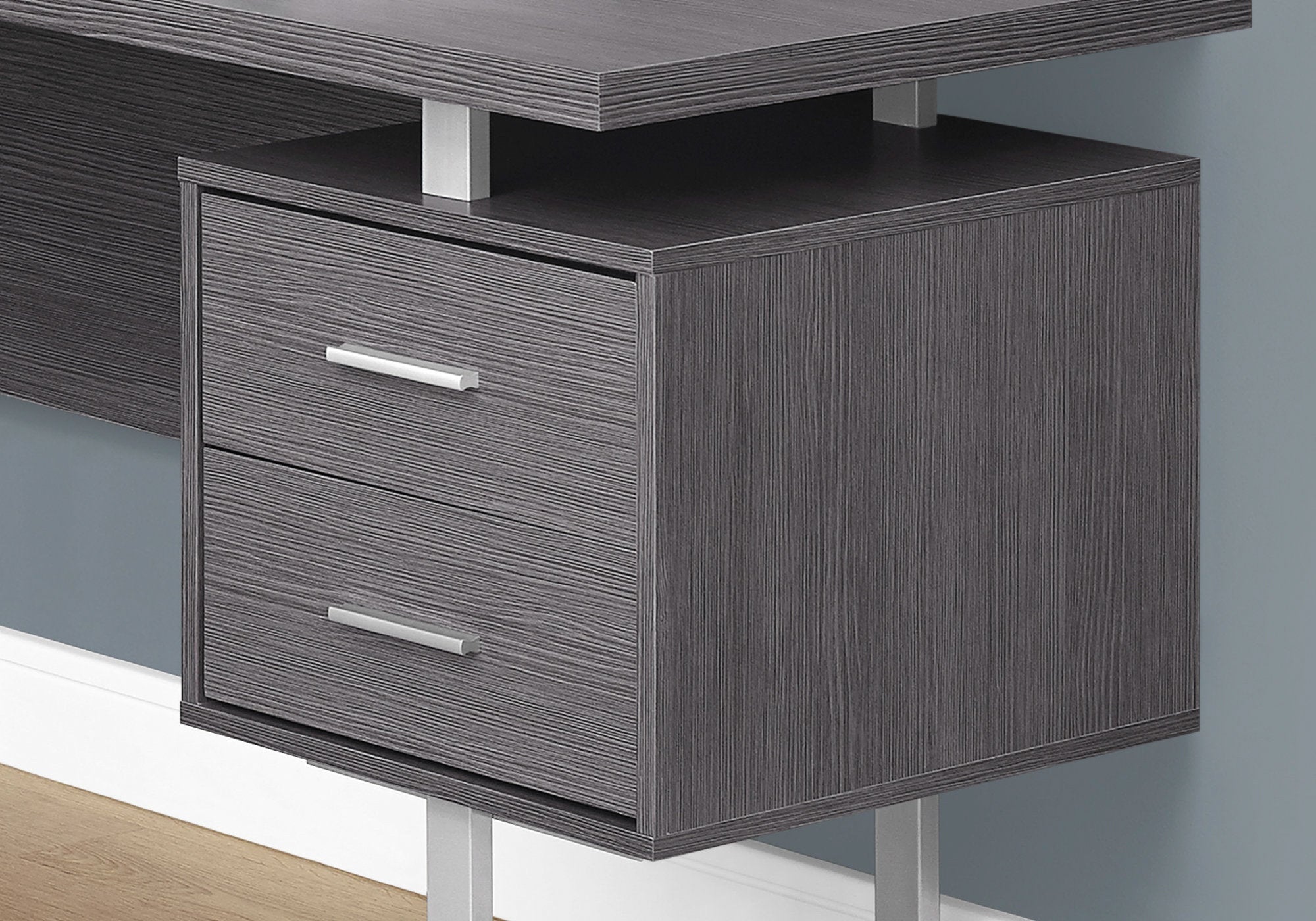 Computer Desk - 70L / Grey Left Or Right Facing