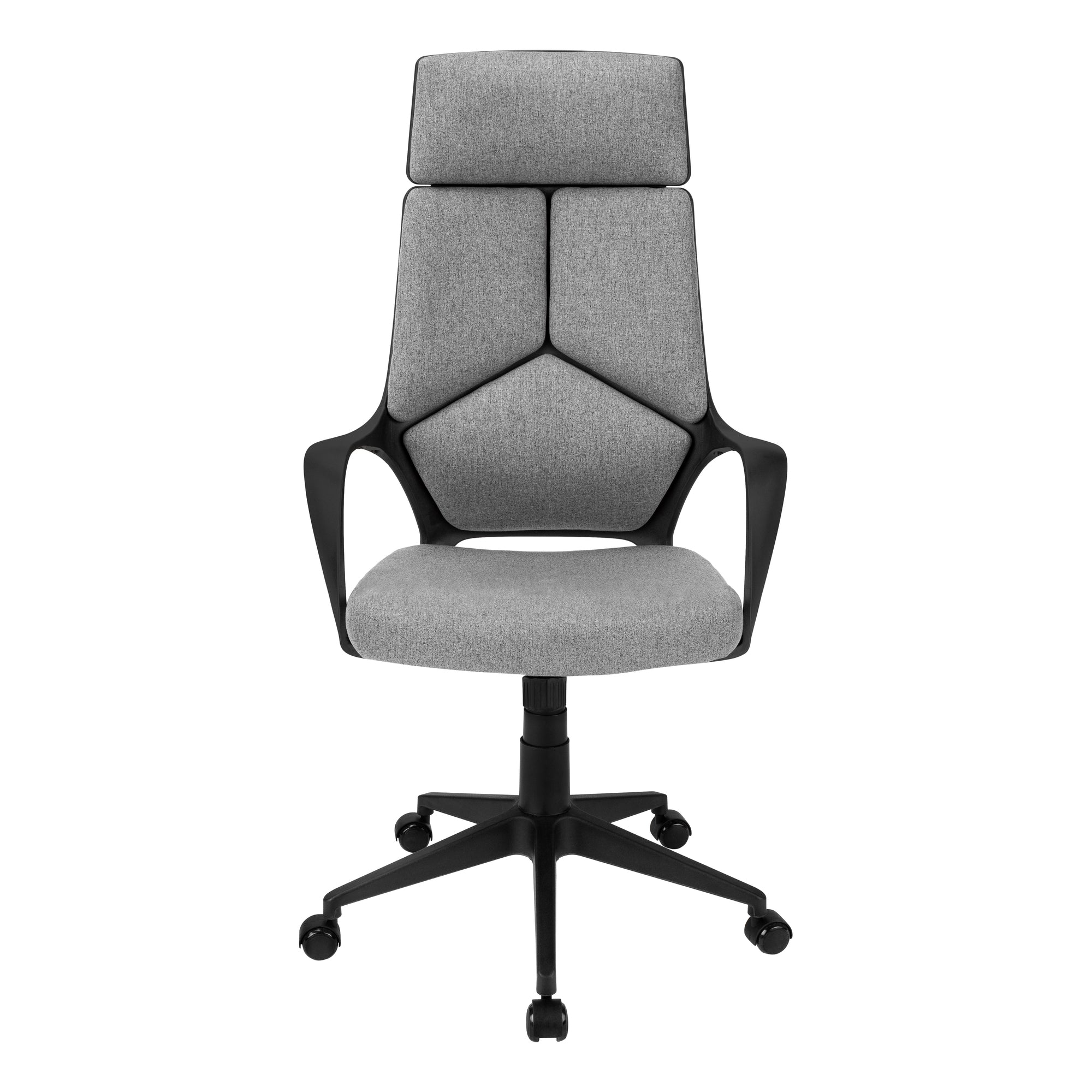 Office Chair - Black / Dark Grey Fabric / Executive