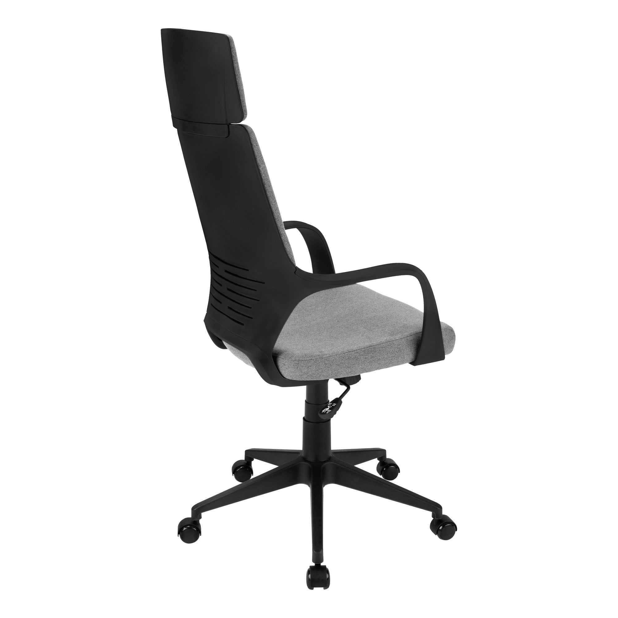 Office Chair - Black / Dark Grey Fabric / Executive