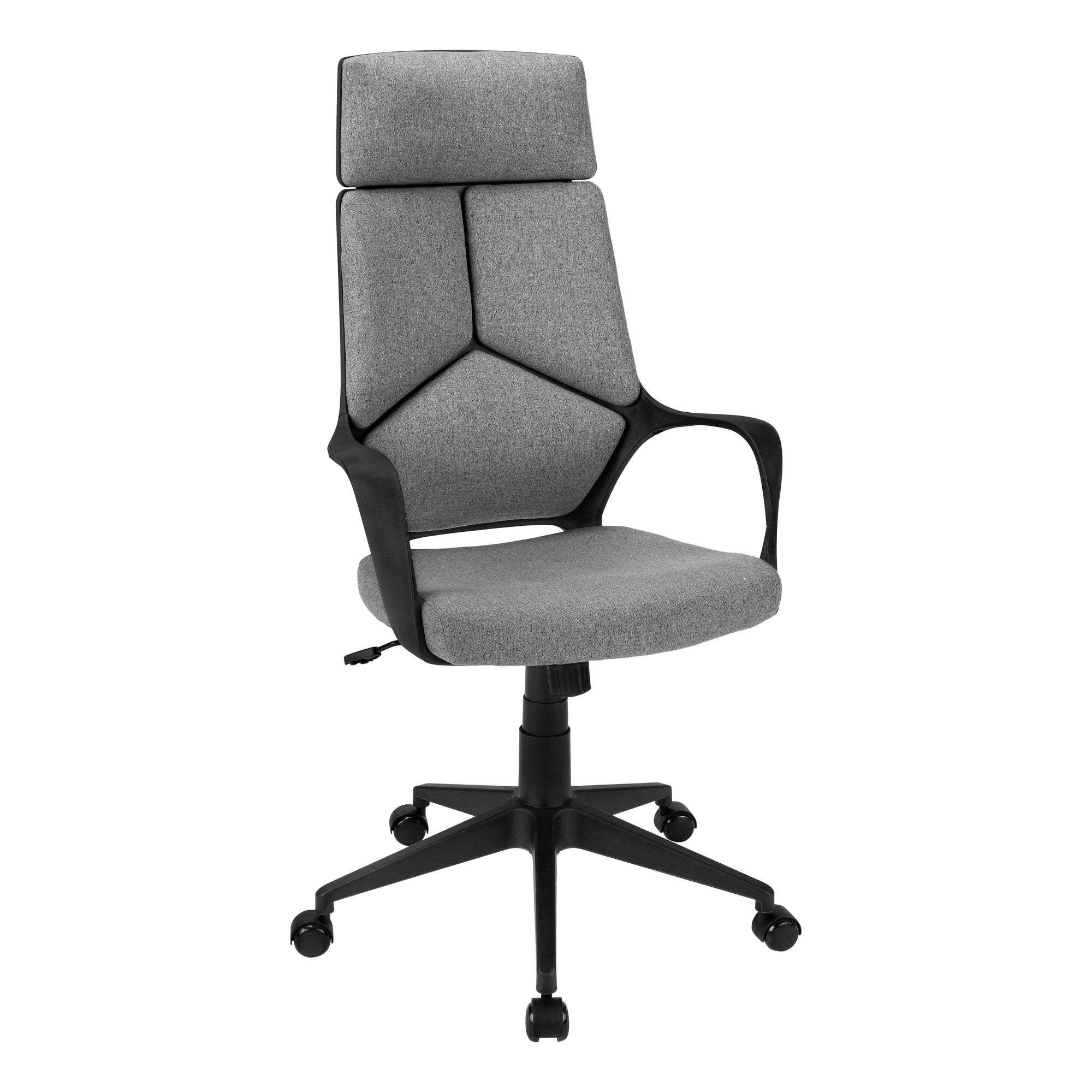 Office Chair - Black / Dark Grey Fabric / Executive